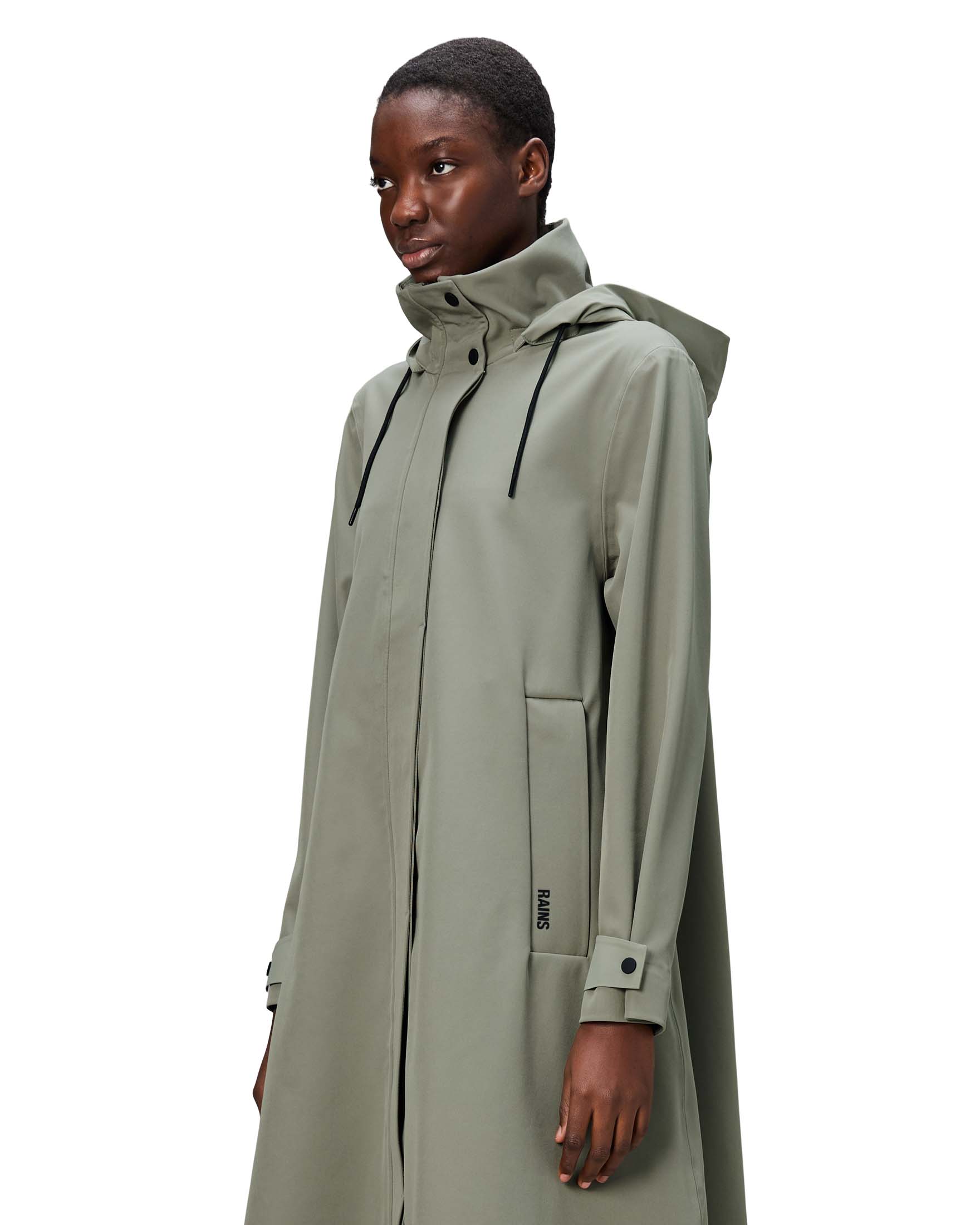 Suva Vision Softshell A-Line W Jacket verde salvia con cappuccio e collo alto image