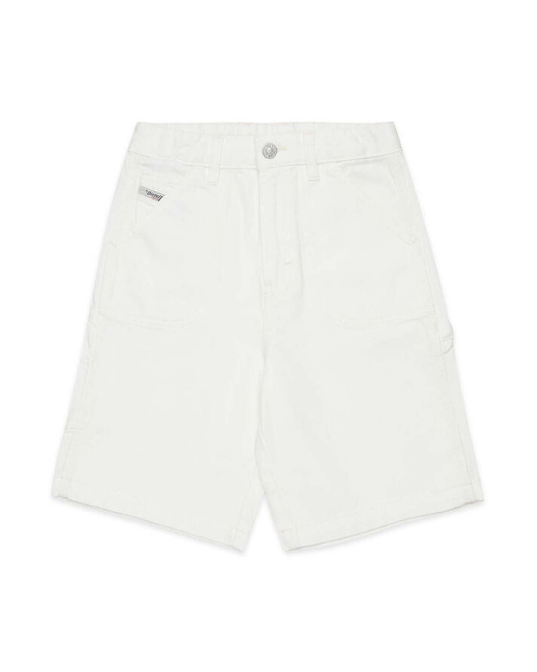 Bermuda jort Diesel bianco in puro cotone