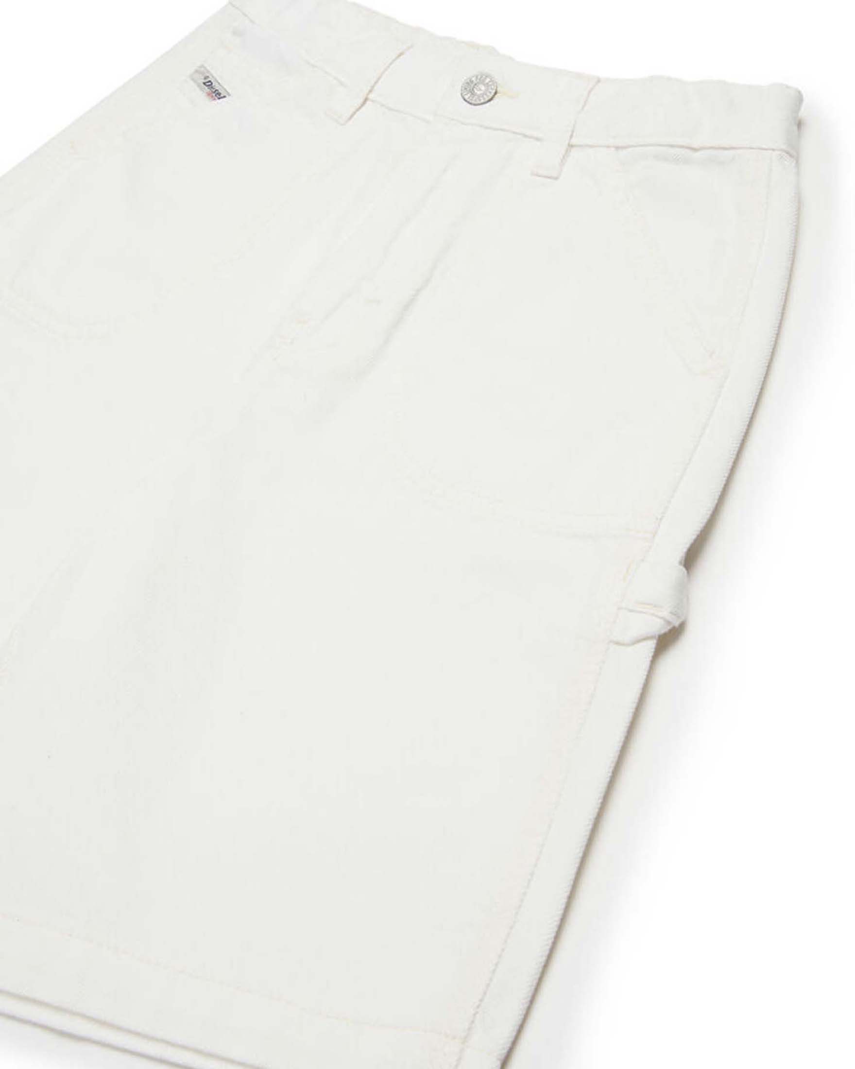 Bermuda jort Diesel bianco in puro cotone image