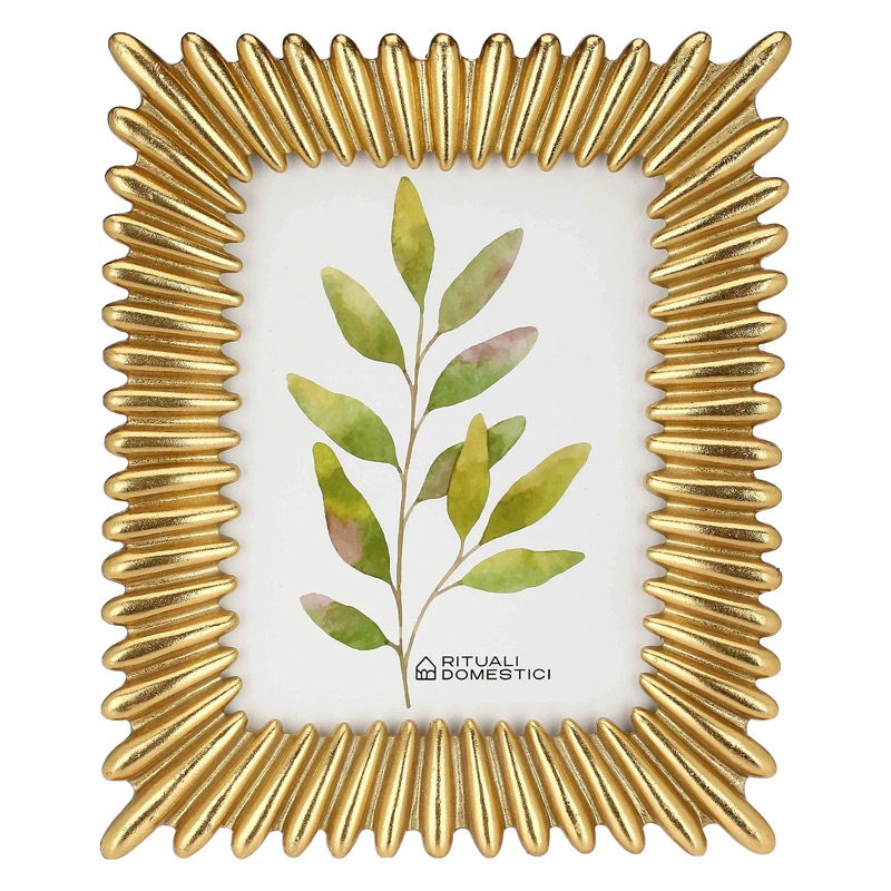 Portafoto in Resina Guardandoti Raggi Oro 15x20 (22,5x27,5)