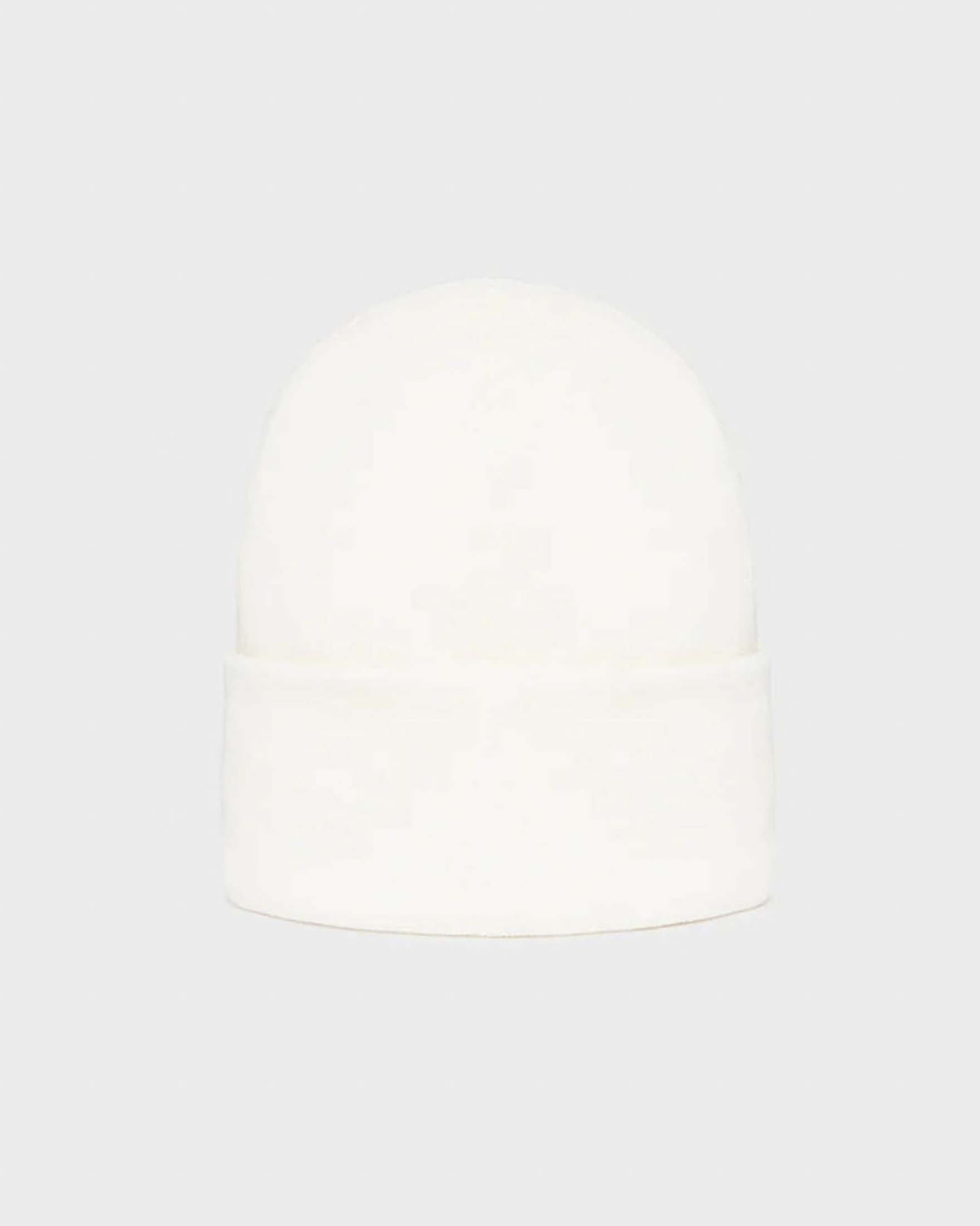 Clark Hat Refrigiwear bianco in maglia con patch logo applicato sul risvolto image