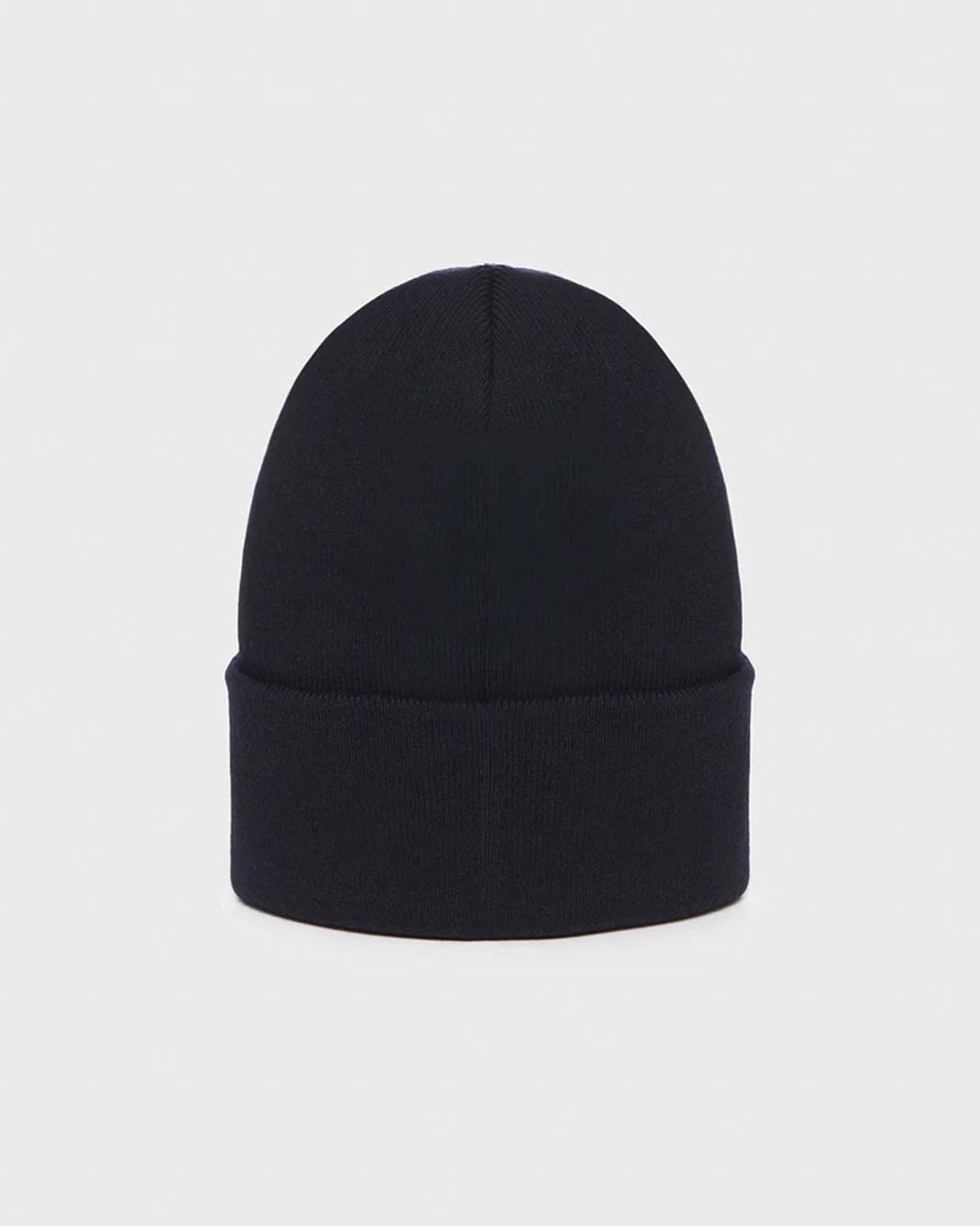 Clark Hat Refrigiwear blu in maglia con patch logo applicato sul risvolto image