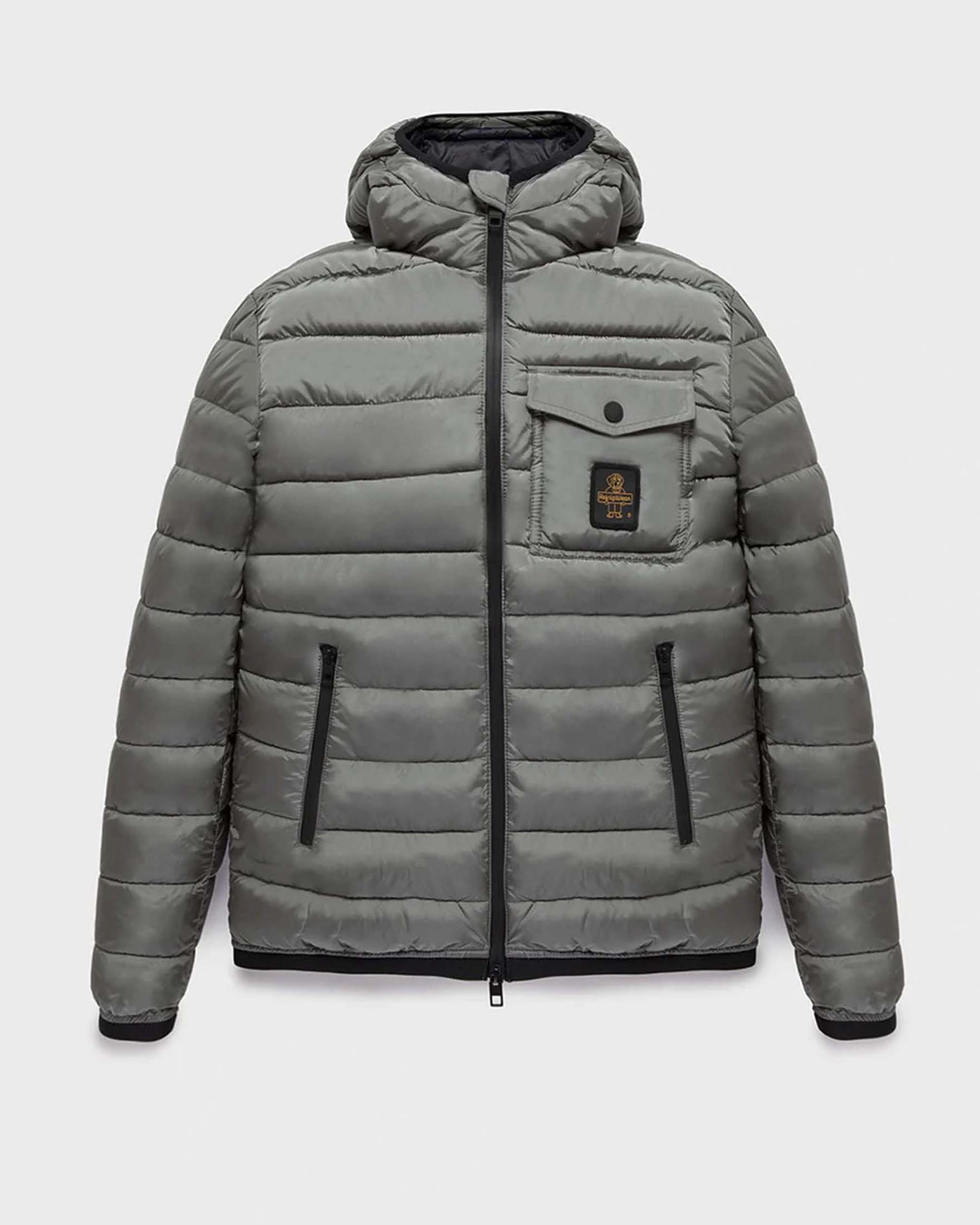Piumino Refrigiwear Josh Jacket grigio con cappuccio