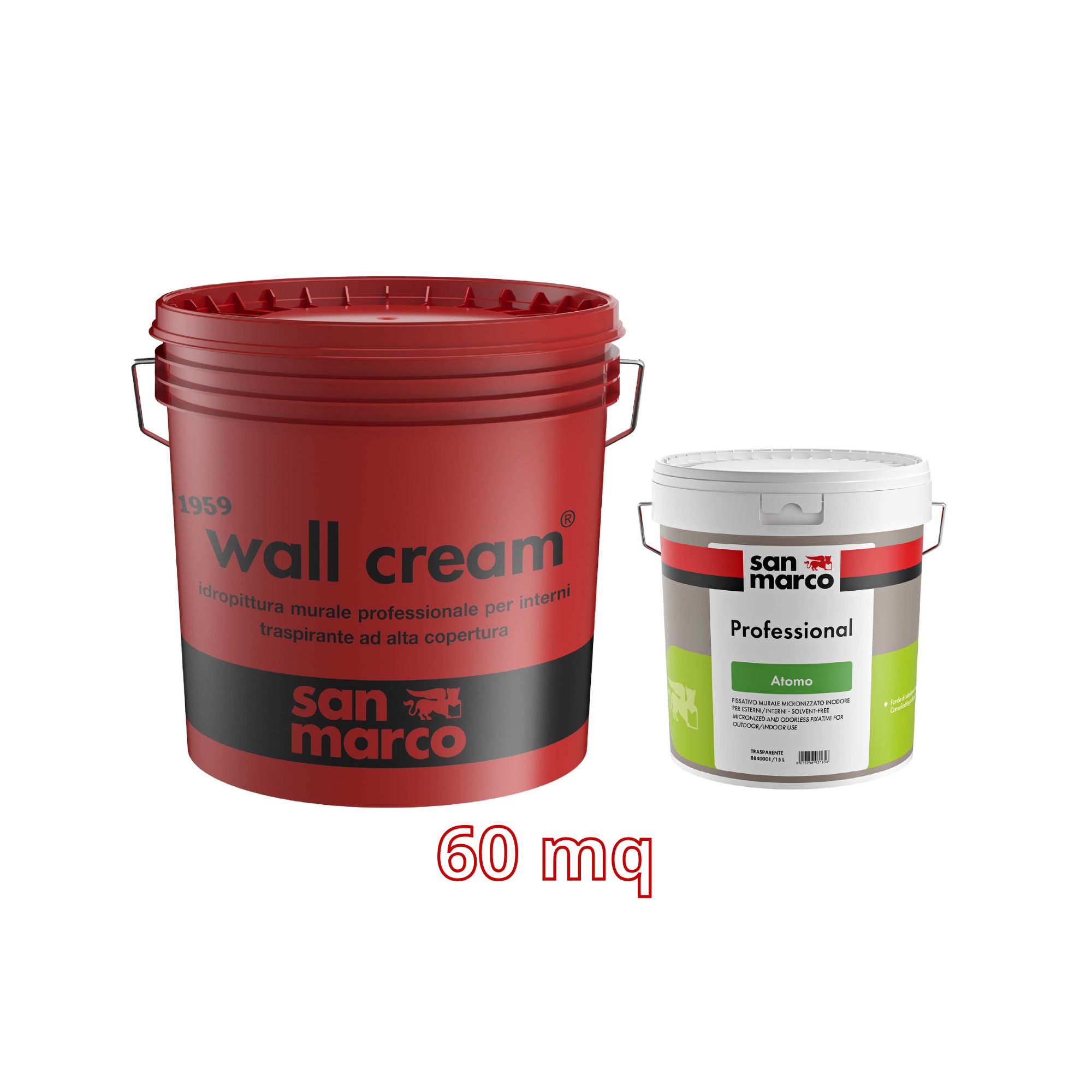 Kit pittura traspirante – 60mq Bianca