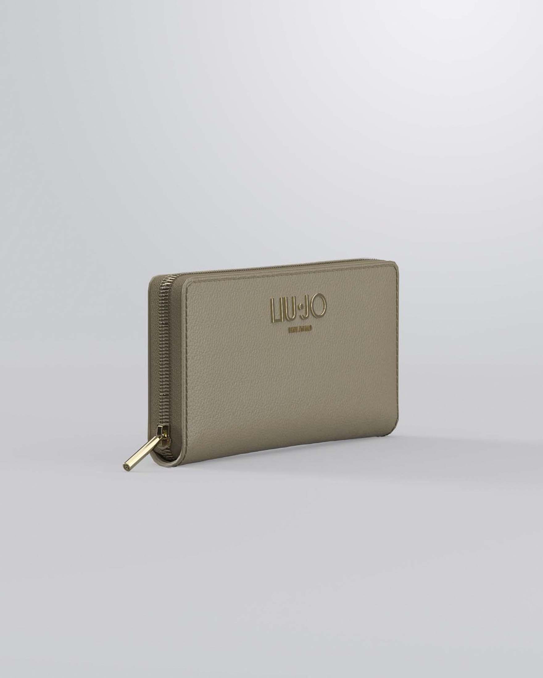 Portafoglio Liu Jo Accessories color fango con logo metallico image