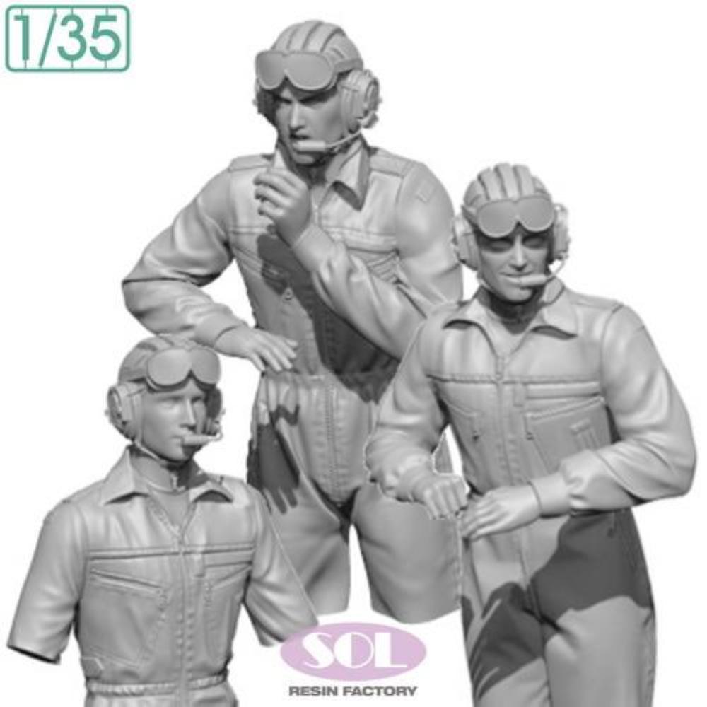 Sol Models SOL MODEL: 1:16; Tank Crew in Leopard 2A6 (1:35) | Steel Models