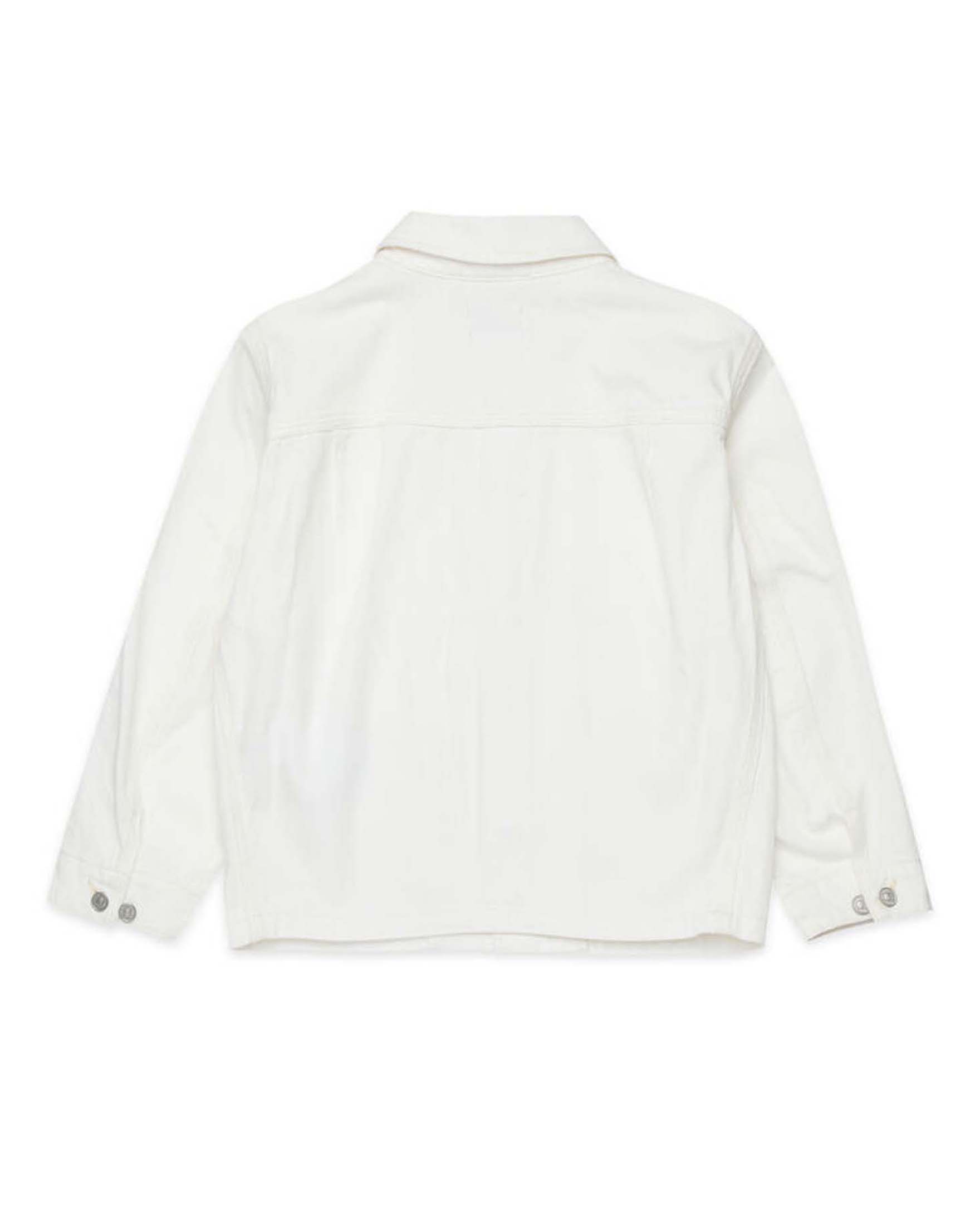 Giacca bianca Diesel in denim di puro cotone image