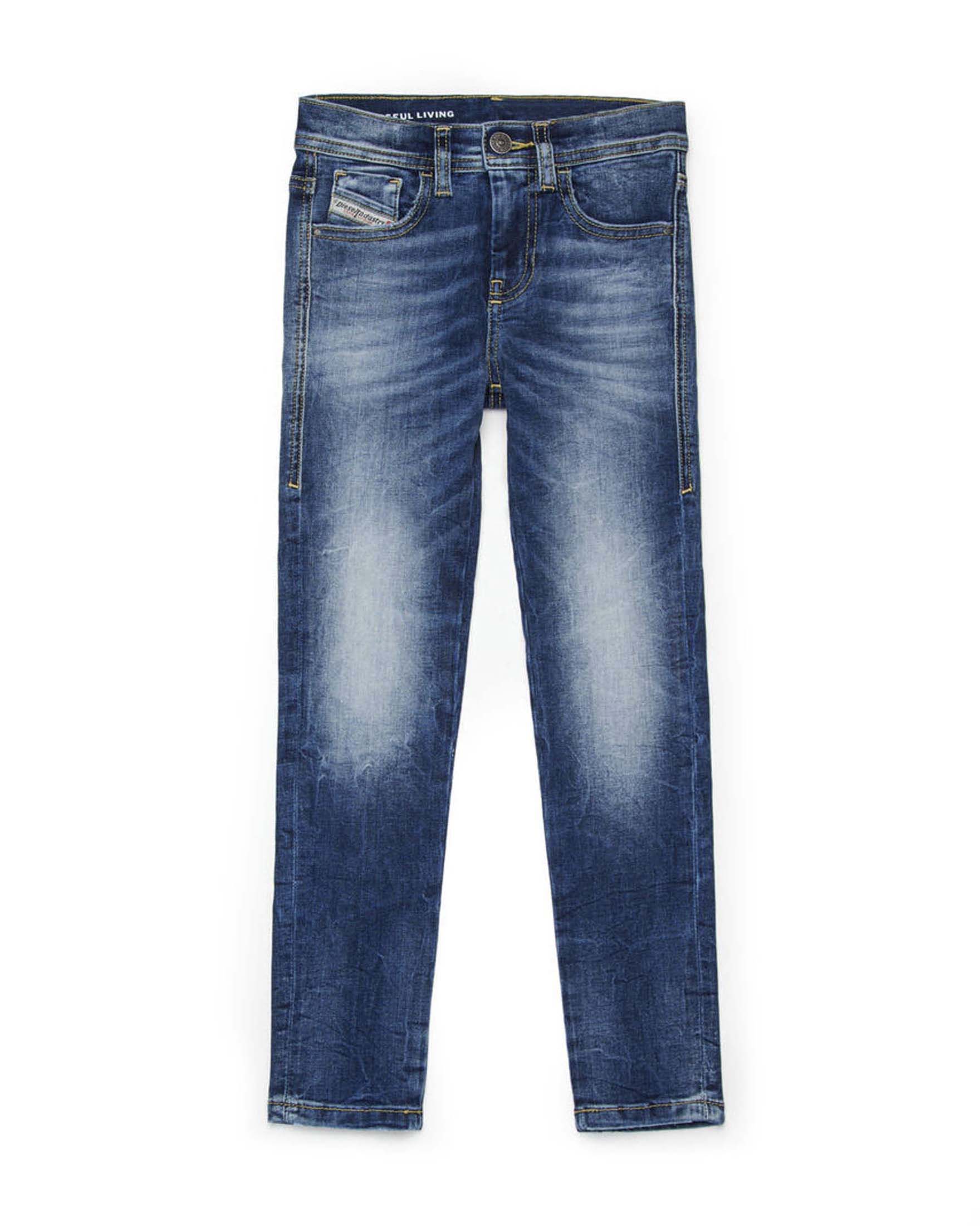Jeans 2010-J lavaggio medio stone washed slim-fit