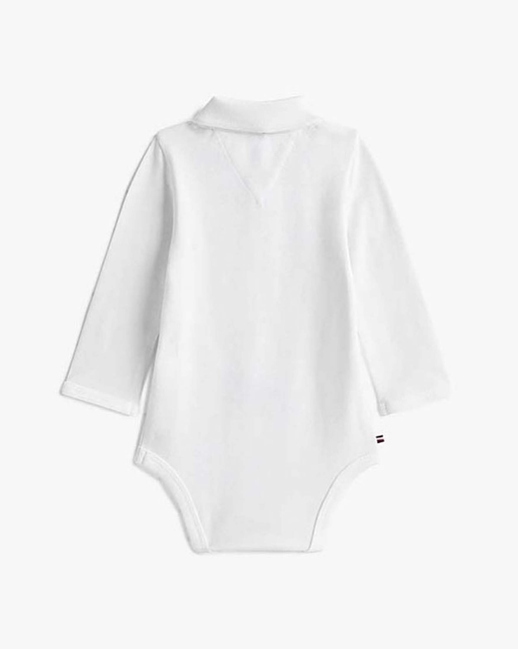 Body Tommy Hilfiger bianco modello polo in cotone stretch image