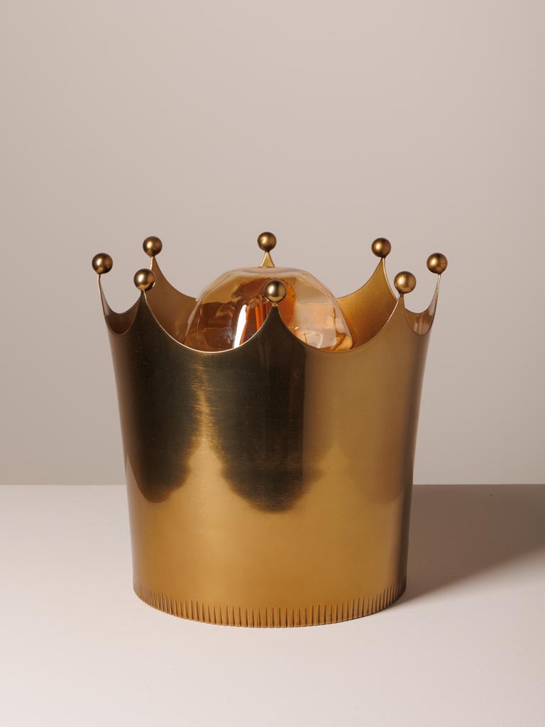 Lampada da Tavolo Corona Dorata h.20