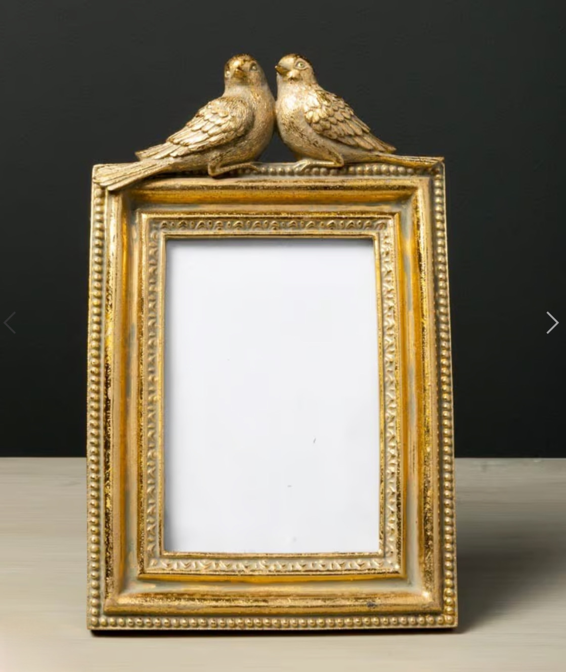 Portafoto Rettangolare Oro con Uccellini 10X15 (15x25)