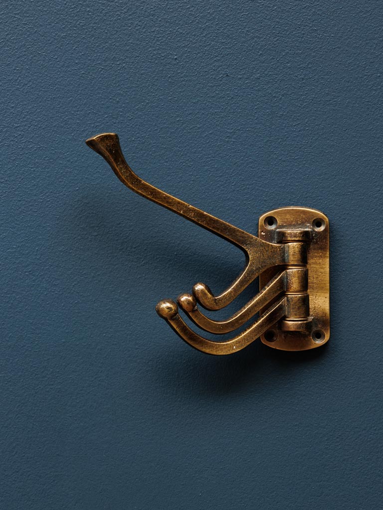 Gancio in Metallo Girevole con 4 Pomelli Holmes 14x4x12h