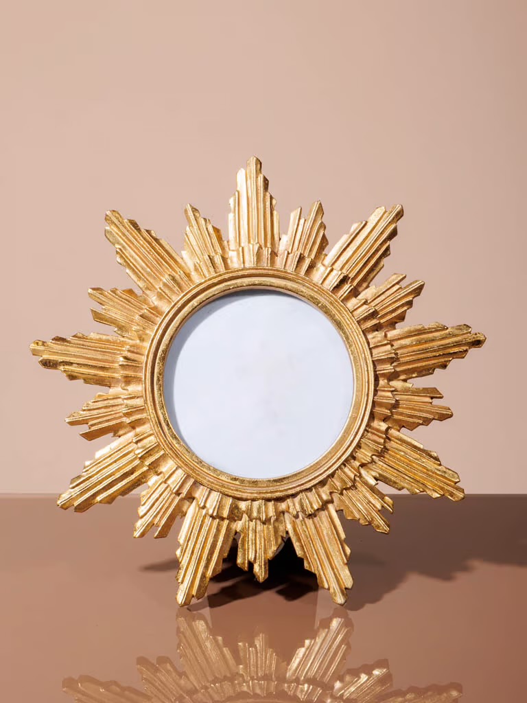 Portafoto Tondo Sole Oro d.9 (d.22)