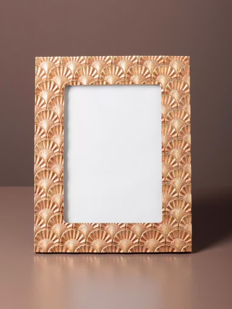 Portafoto Rettangolare Dorato Pennacchio 13X18 (19x23,5)