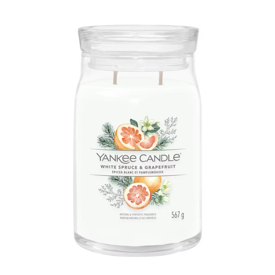 Giara Signature Grande White Spruce & Grapefruit 567 g. Yankee Candle