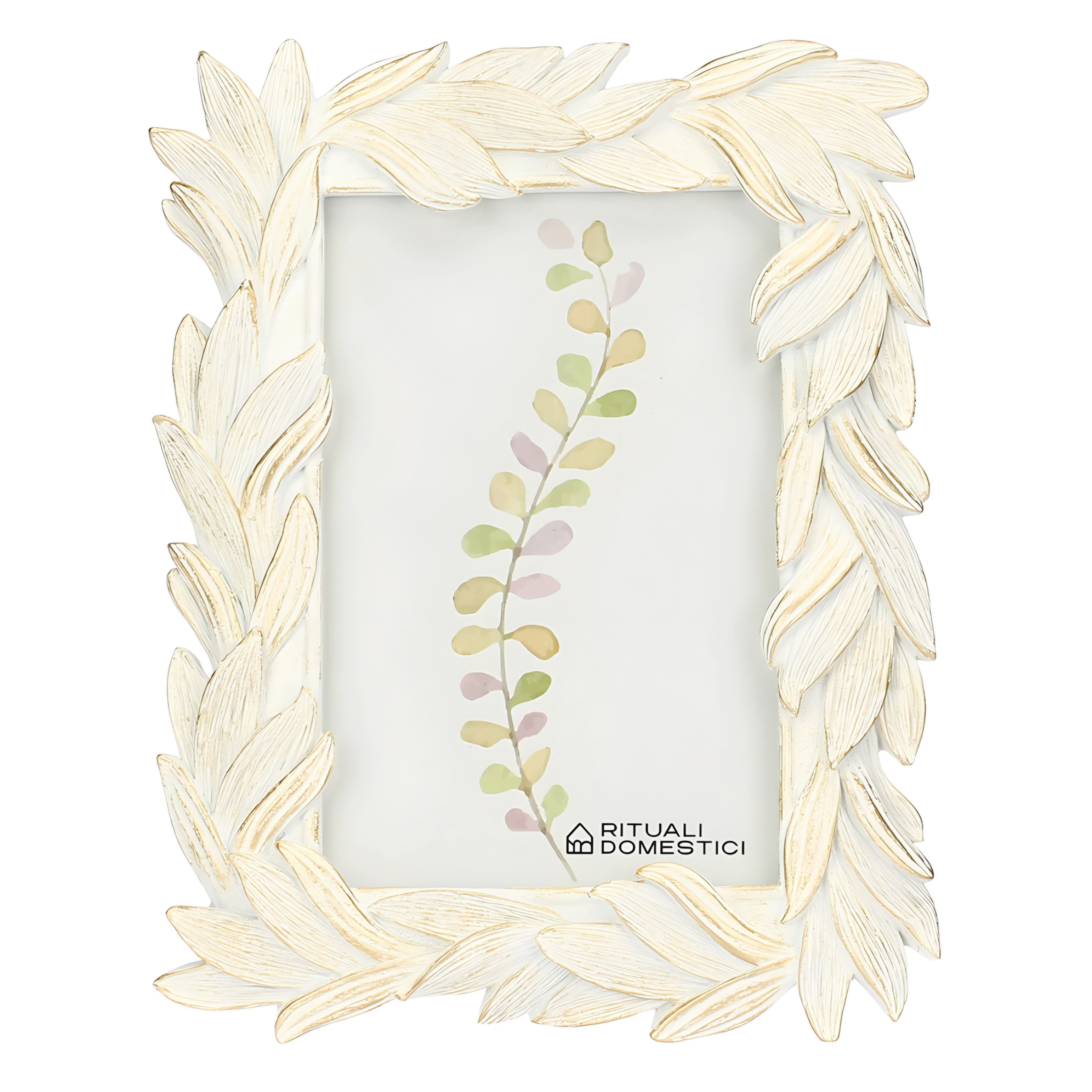 Portafoto in Resina Tiguardo Alloro Bianca 10x15 (16X20)