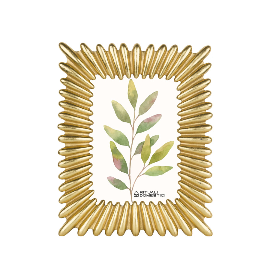 Portafoto in Resina Guardandoti Raggi Oro 13x18 (20x25)