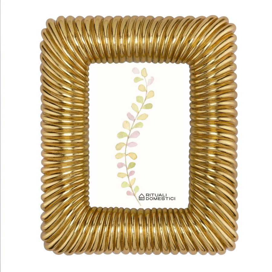 Portafoto in Resina Guardandoti Monile Oro 13x18 (22x27)