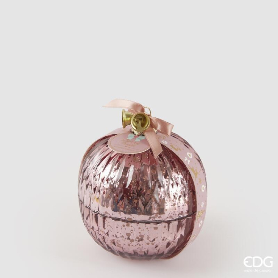 Candela Sfera Profumata Rosa con Coperchio Berry Fruit 145 gr. d.11 Edg