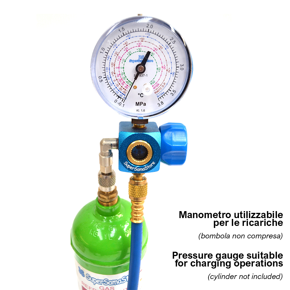 Lade Vakuum Set Pumpe 42 L Min Manometer Peitsche R32 R410A Lade- Und Vakuumset - Pumpe 42 L/min - Manometer R32 R410A R407C R134A Klimaanlage Gas Auto Befüllen Set