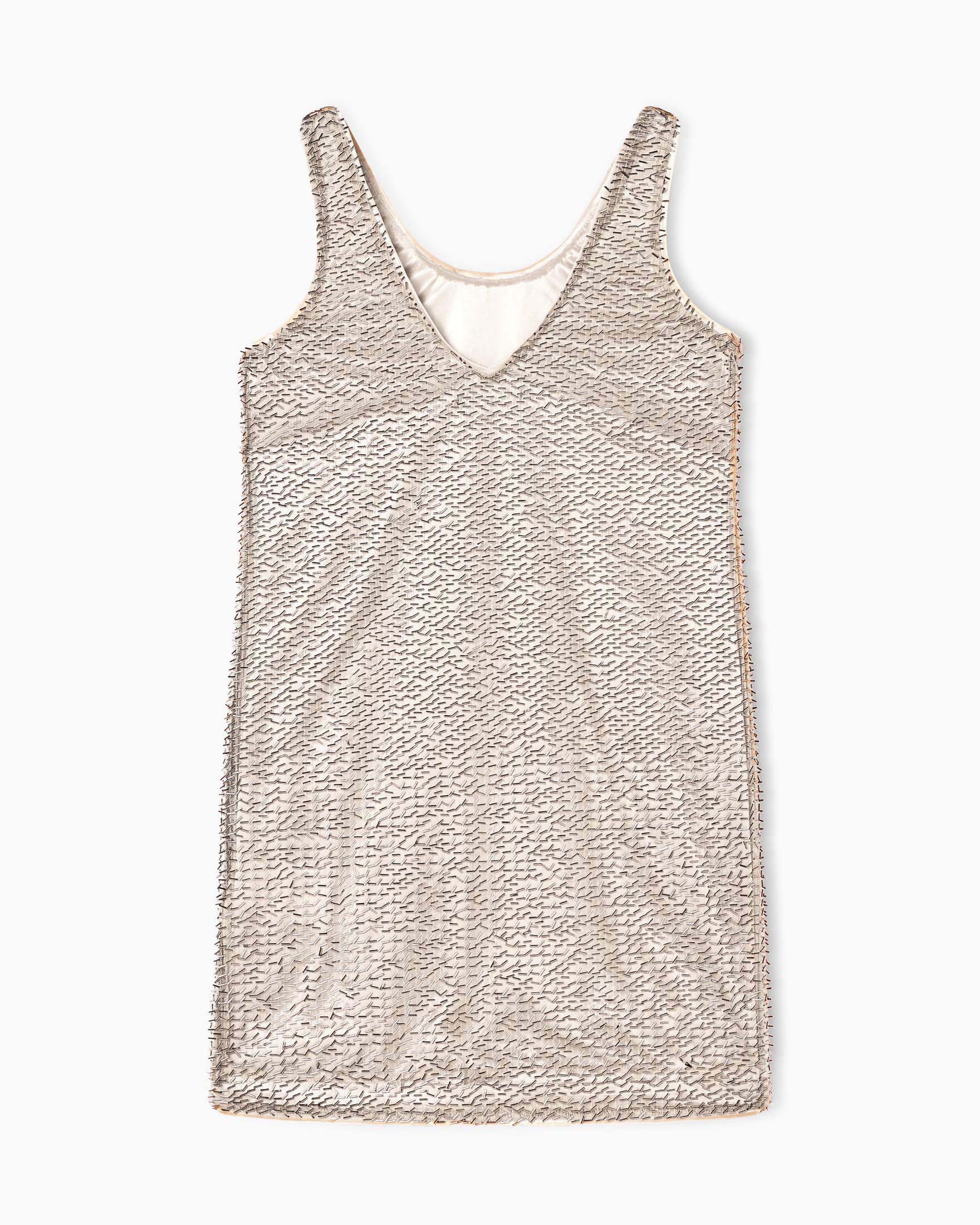 Abito corto Armani Exchange rame in tulle con paillettes image