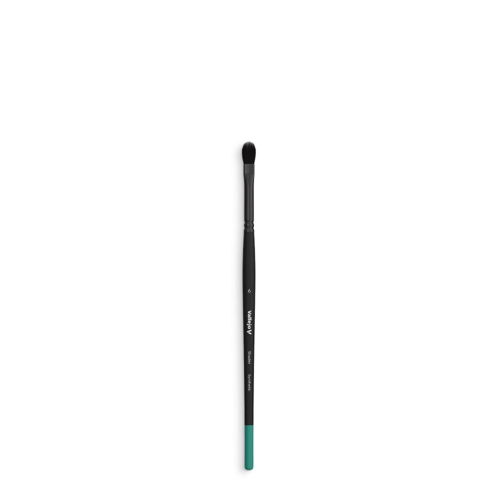 Vallejo Brush Shader Filbert Shader Flat Synthetic Brush No. 6 | Steel ...