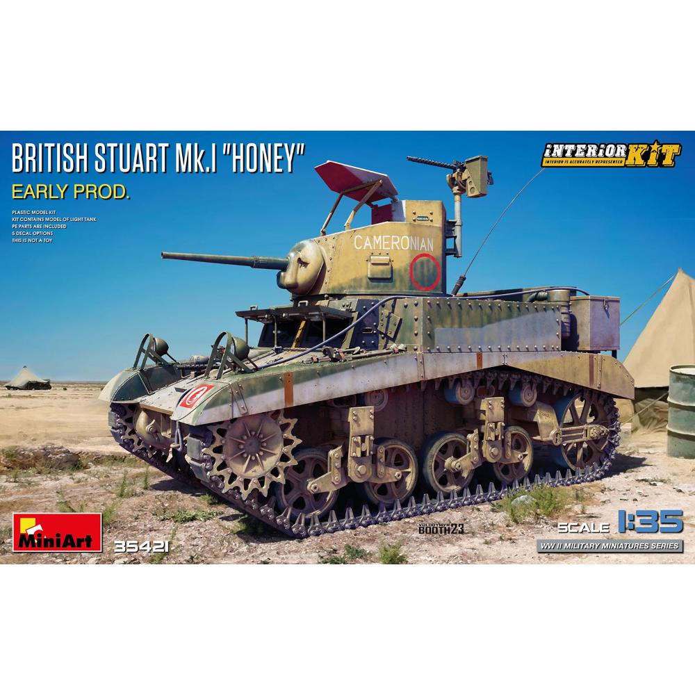 MINIART: 1/35 British Stuart Mk.I Honey Early Pr. (INTERIOR KIT ...
