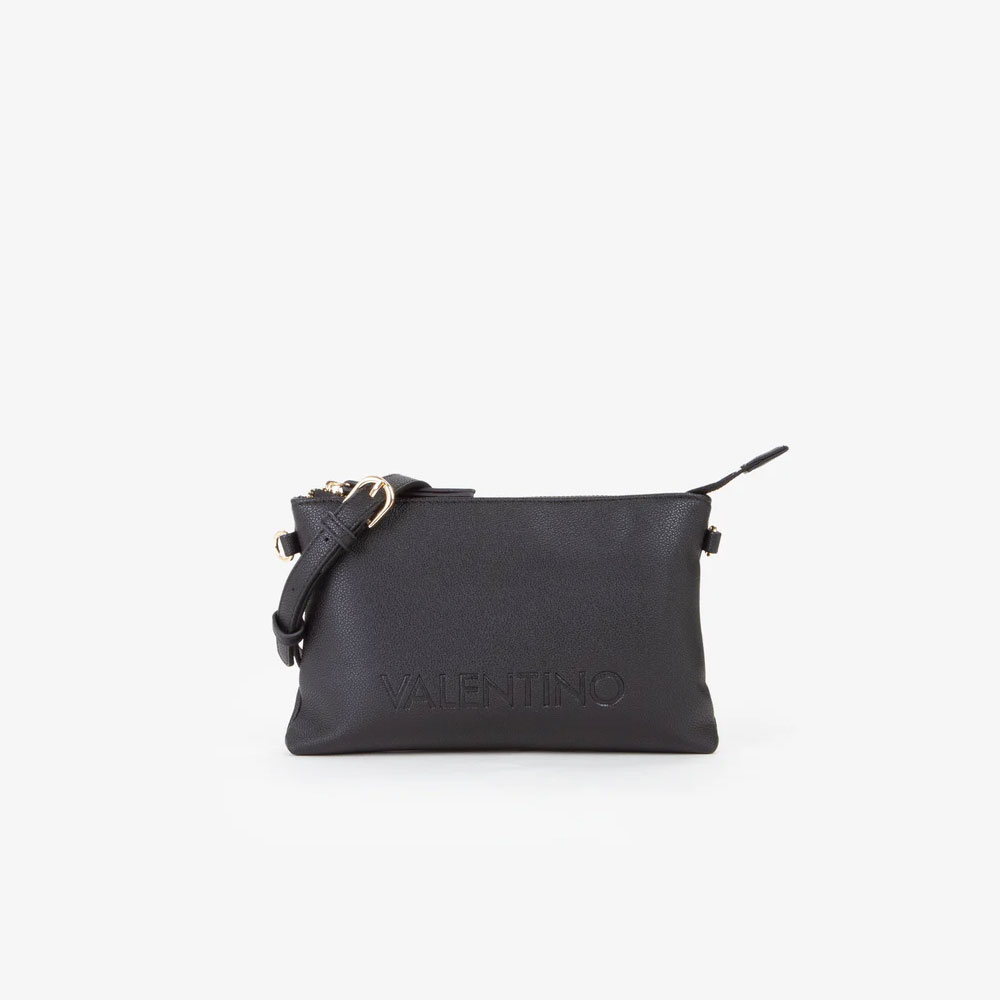 Valentino Borsa SOHO In Ecopelle Nera – Satchel A Tracolla Con Doppi Manici - 3