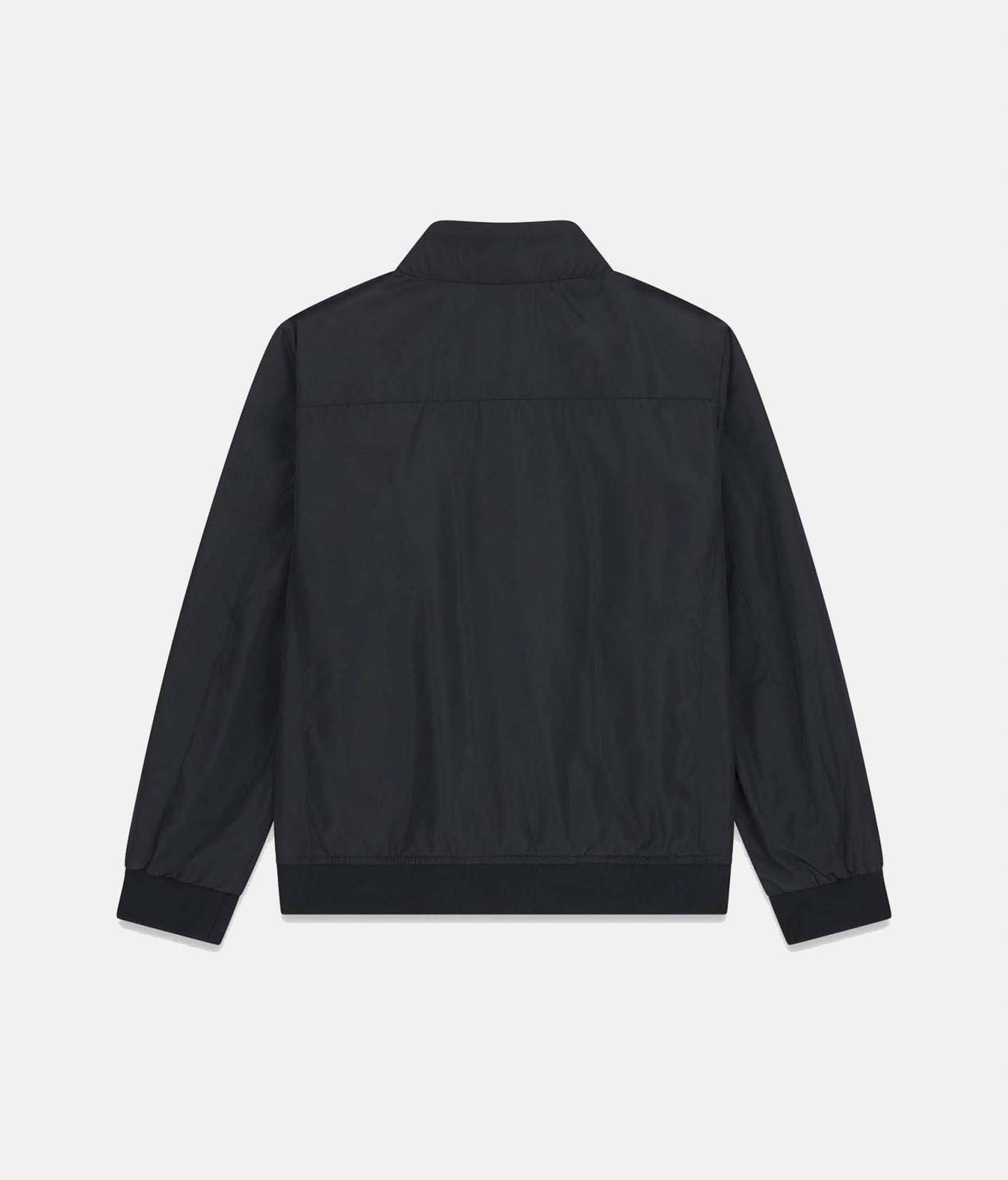 Giubbino Guess Kids nero con logo applicato in tessuto tecnico image