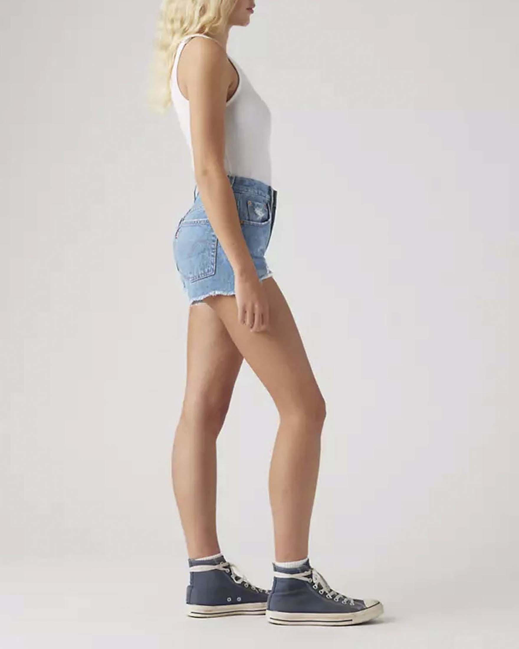 Short in denim 501® Original Levi's lavaggio medio image