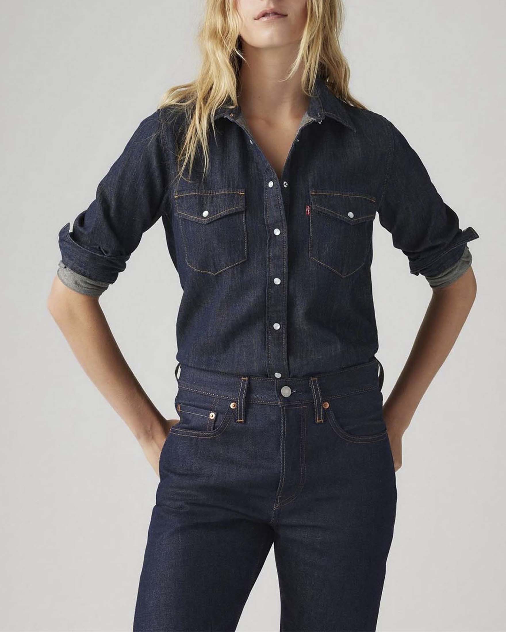 Camicia Iconic Western Levi's in denim blu scuro