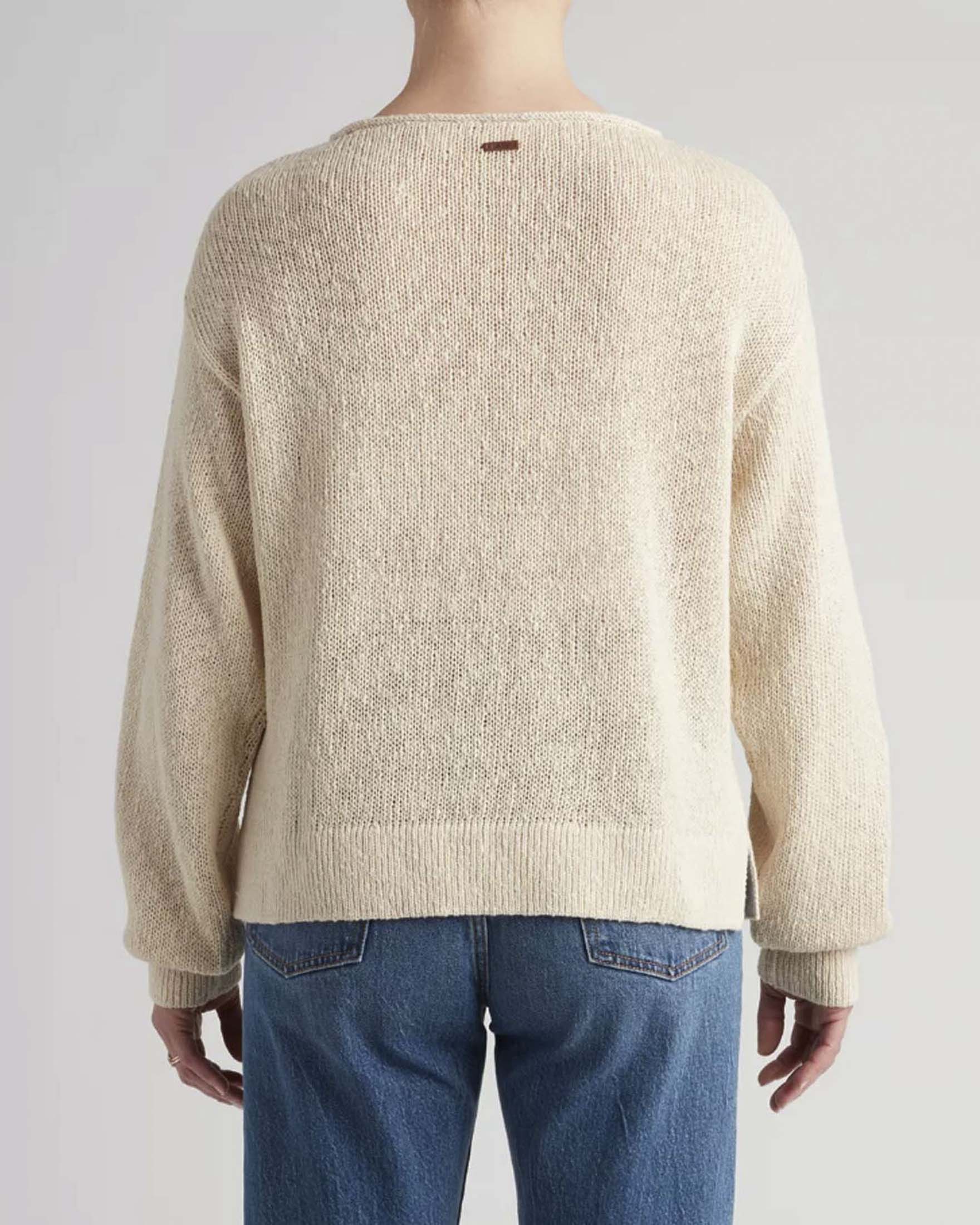 Maglia girocollo Laetitia Boucle Levi's color panna in cotone image