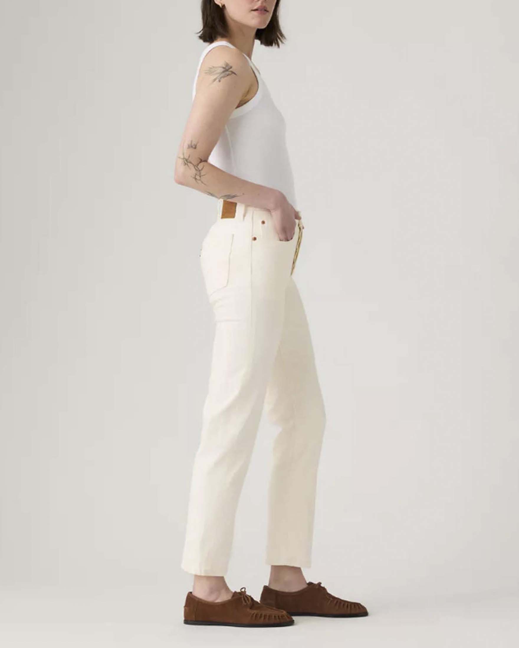 Pantalone 501® Crop Levi's color panna image