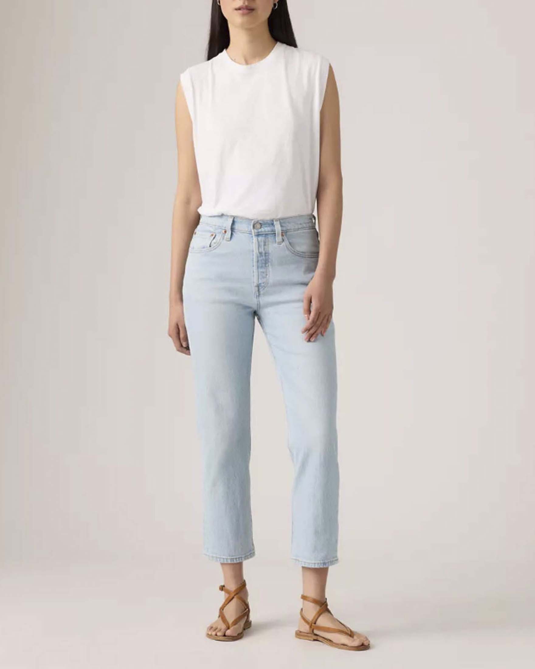 Jeans 501® Cropped Levi's lavaggio bleached