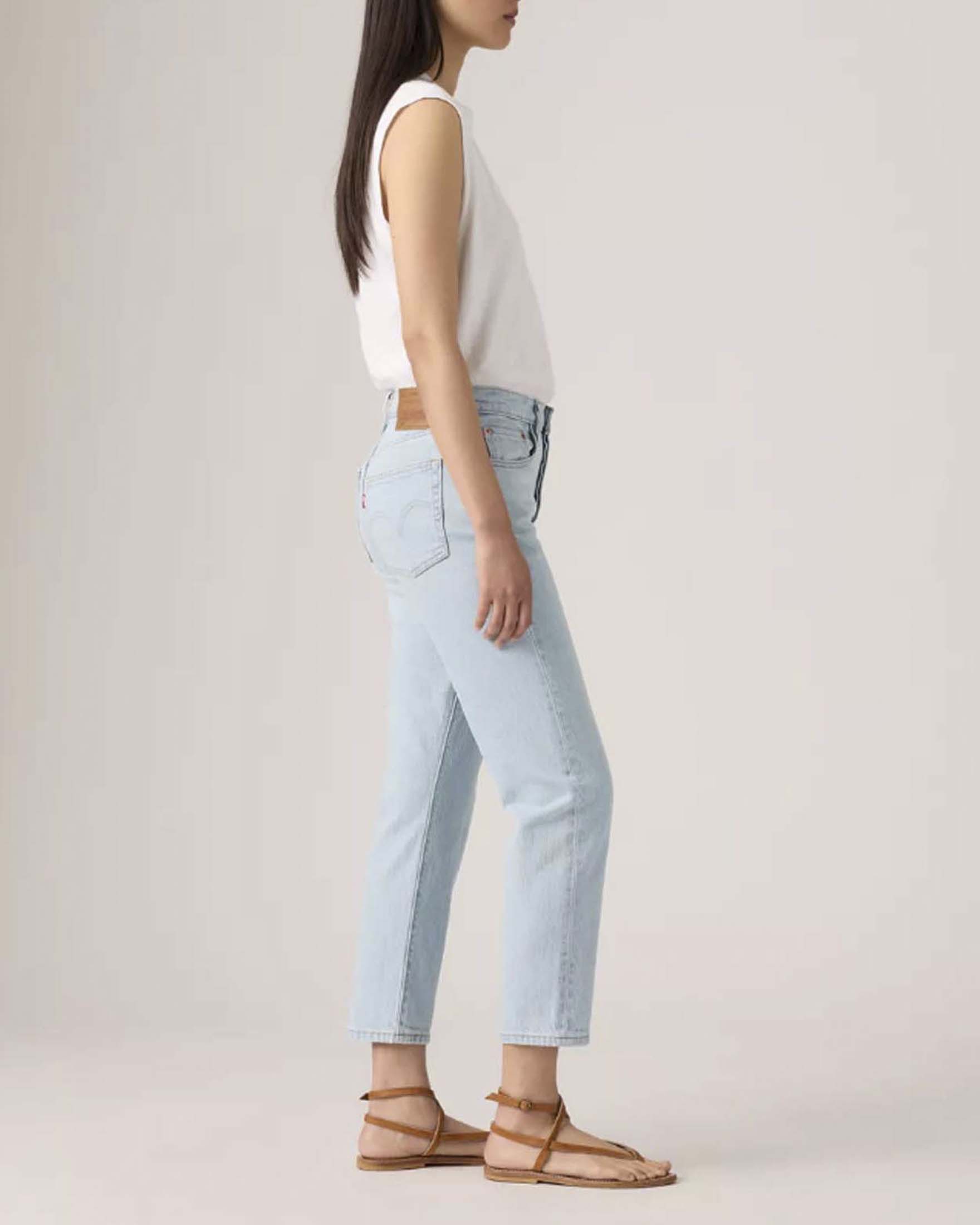 Jeans 501® Cropped Levi's lavaggio bleached image