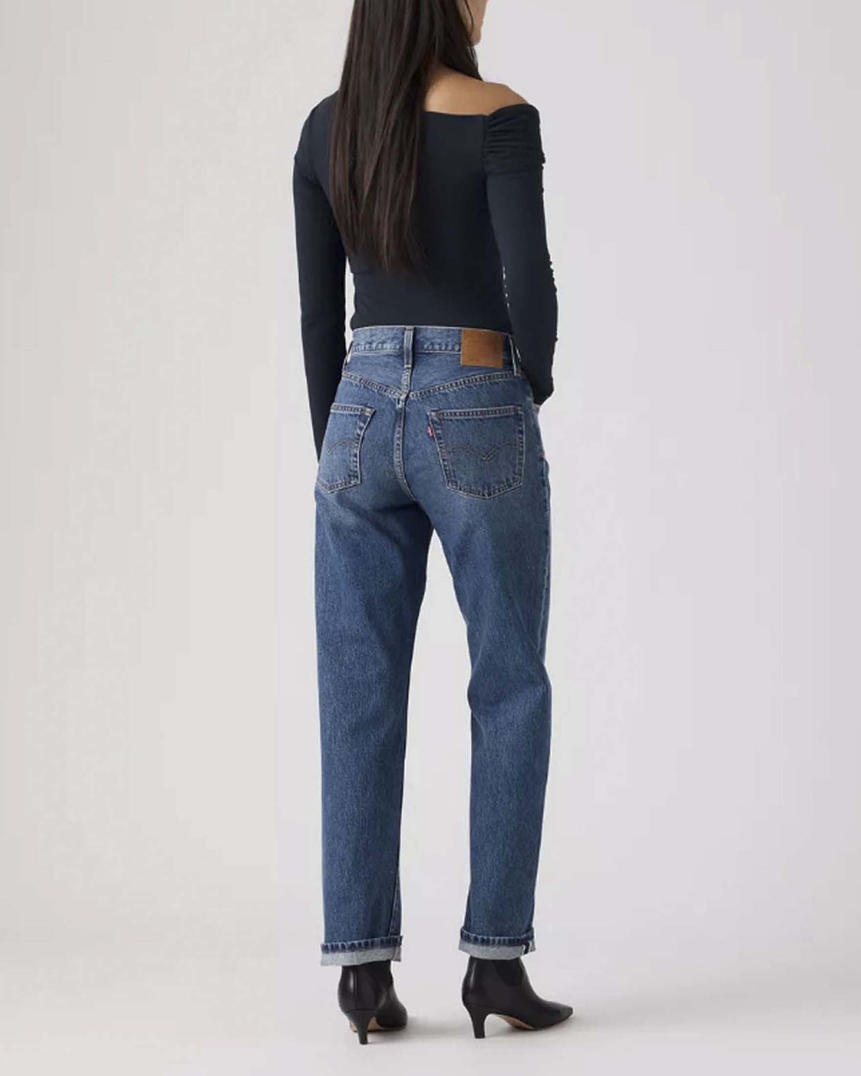 Jeans 501® anni '90 Levi's alla caviglia lavaggio medio stone washed