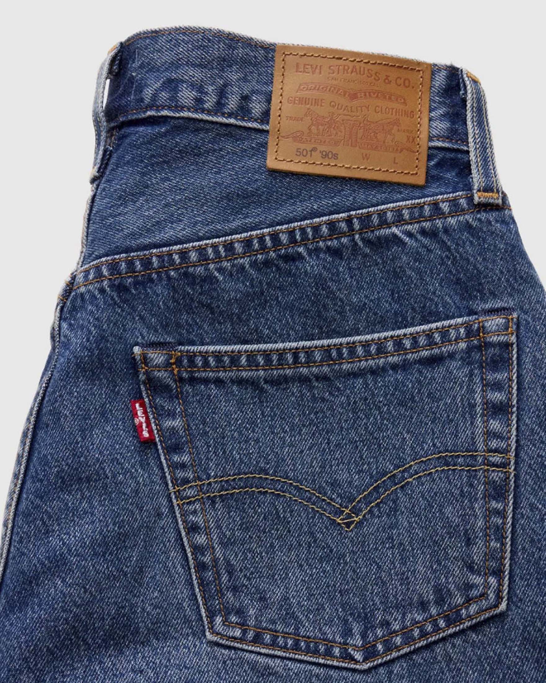 Jeans 501® anni '90 Levi's alla caviglia lavaggio medio stone washed