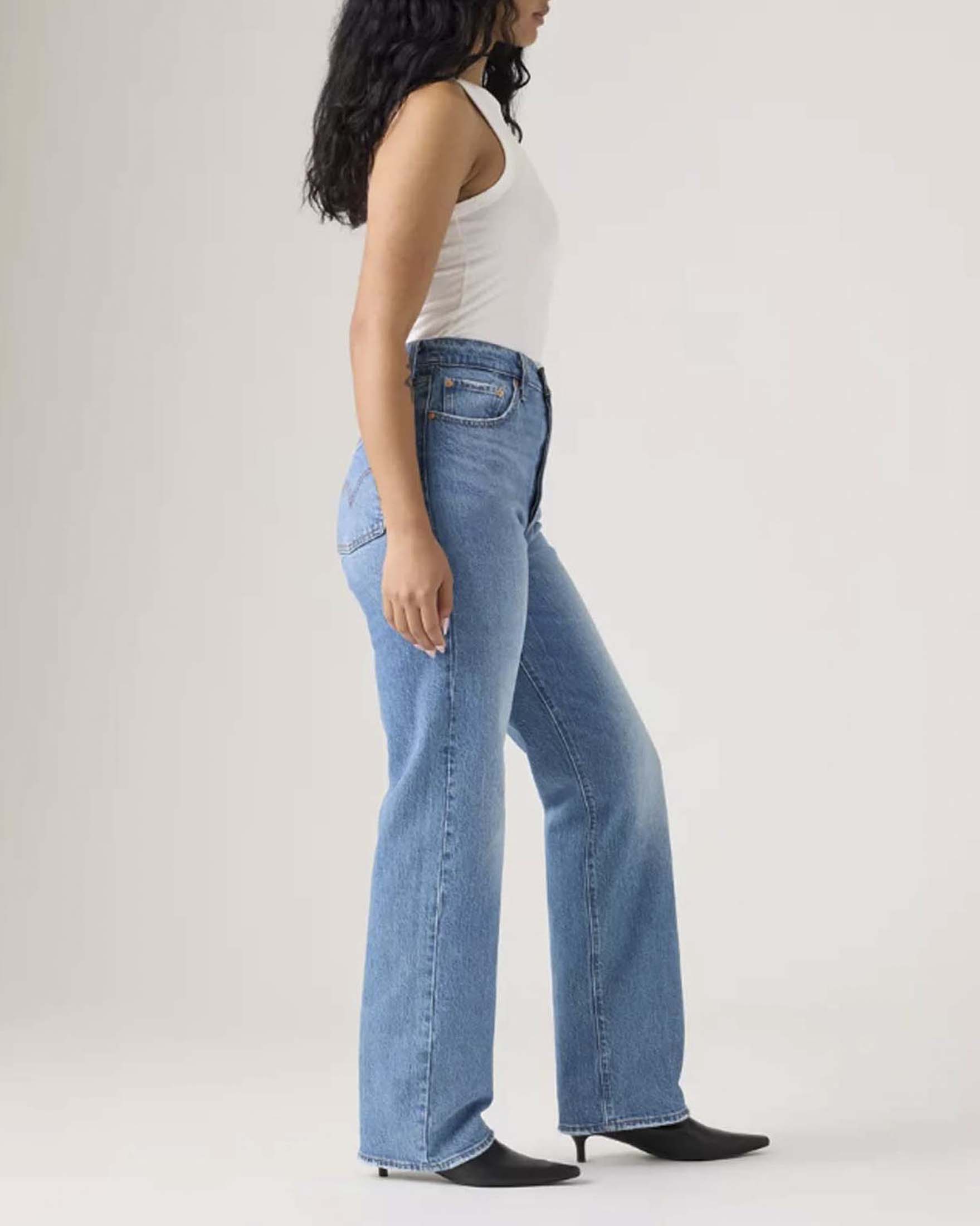 Jeans Ribcage Full Length Levi's lavaggio chiaro super stone washed image