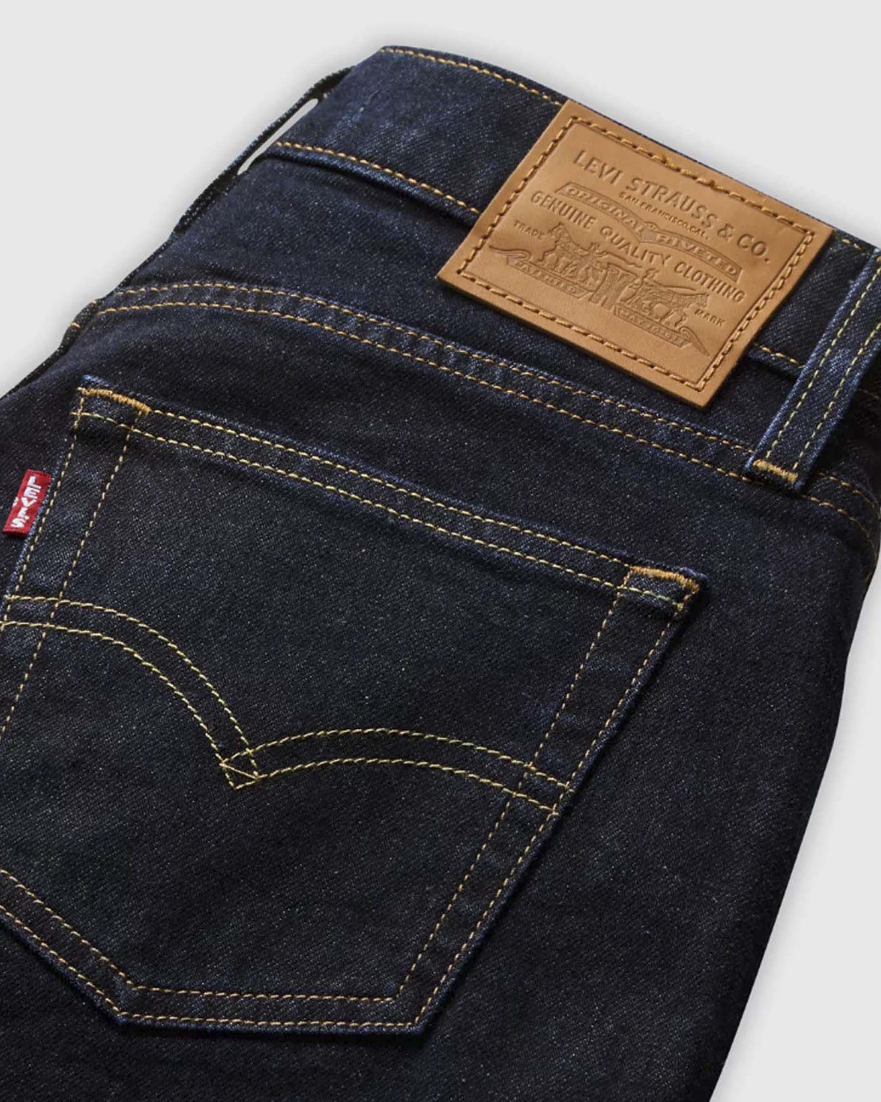 Jeans 728 Levi's a vita alta e gamba larga con lavaggio scuro