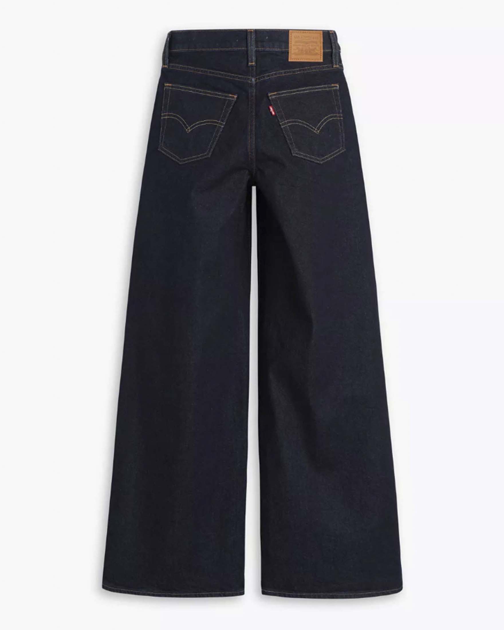 Jeans 728 Levi's a vita alta e gamba larga con lavaggio scuro