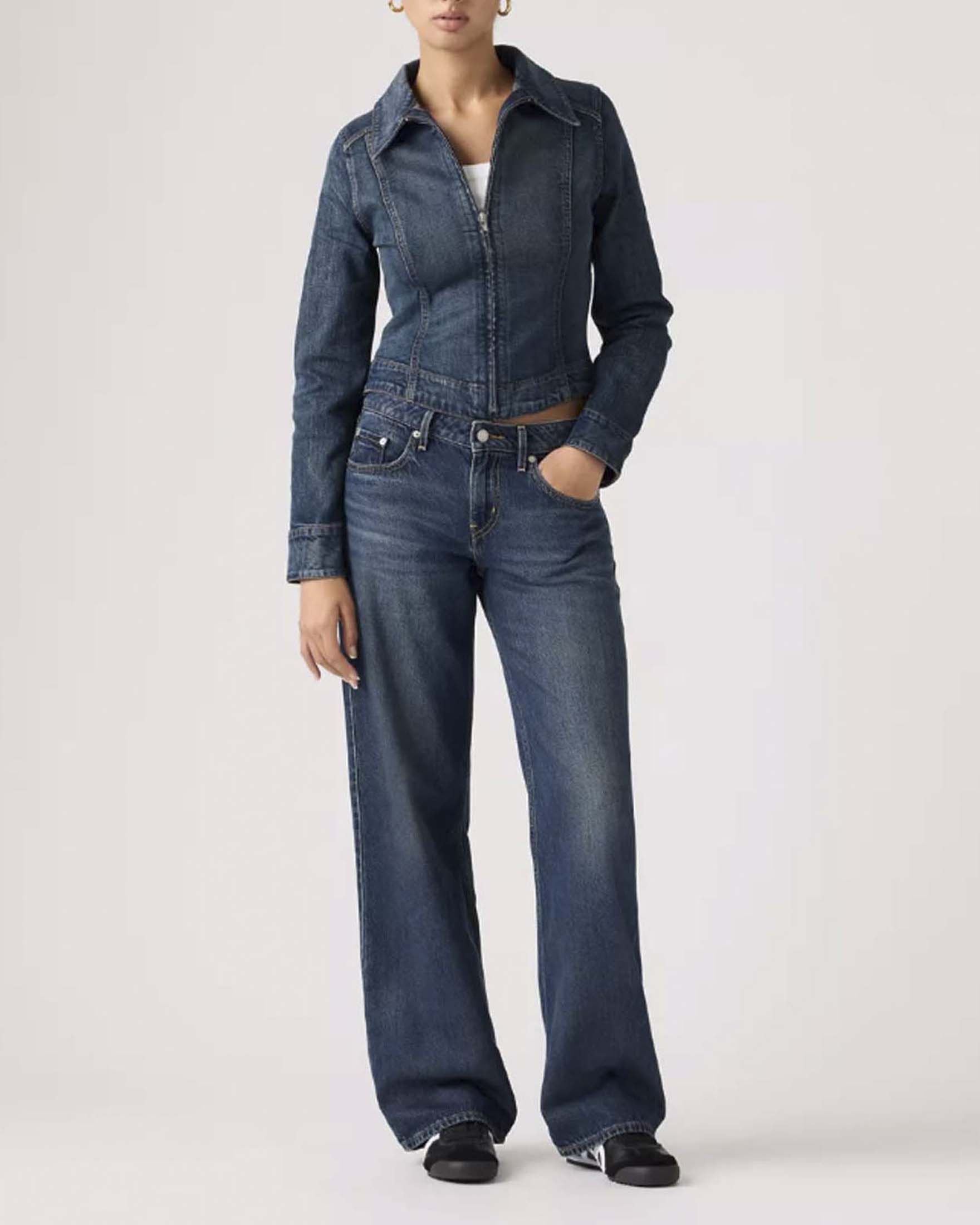 Jeans Low Loose Levi's stone washed