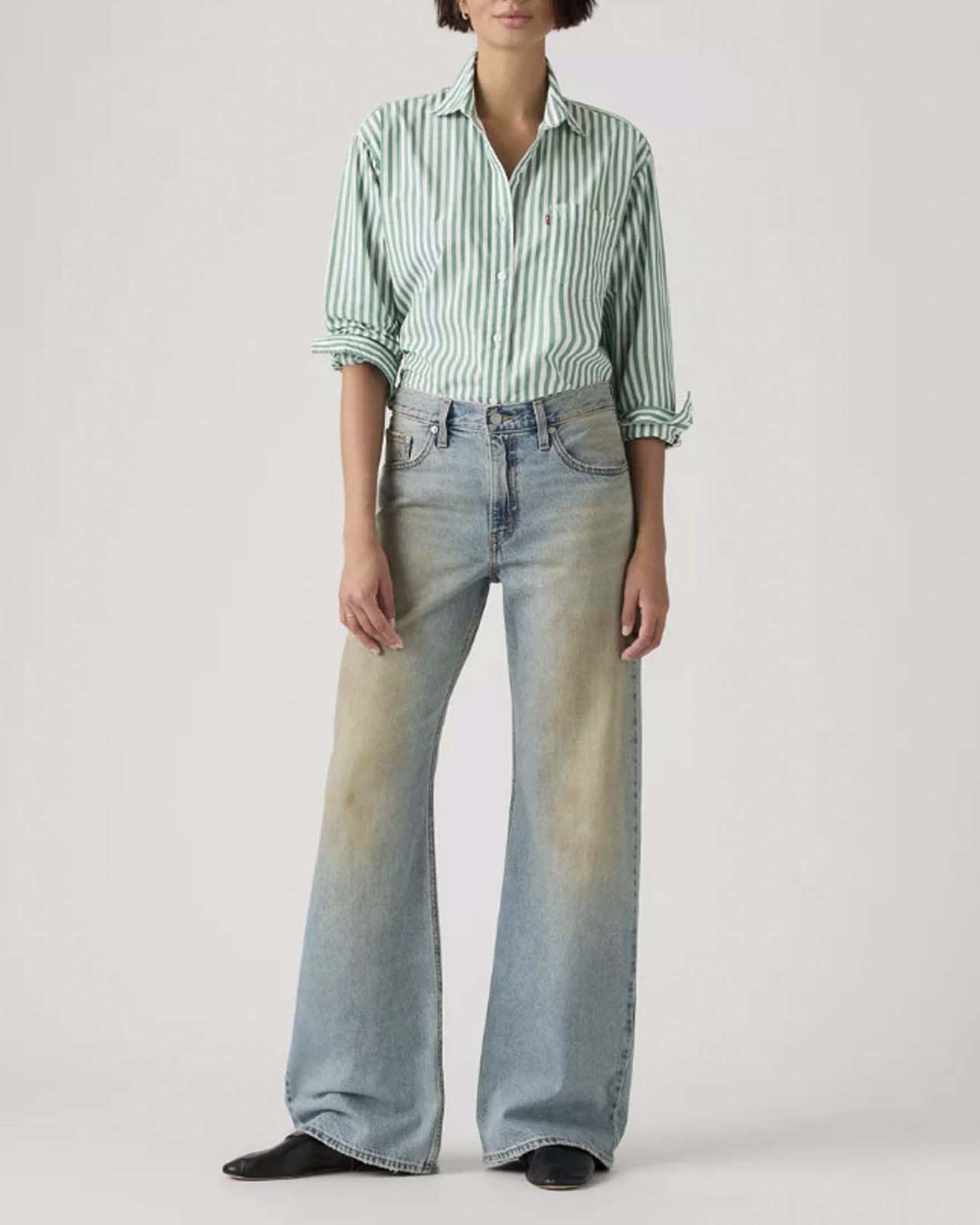 Jeans Loose Boot Levi's a vita alta con lavaggio off-roading