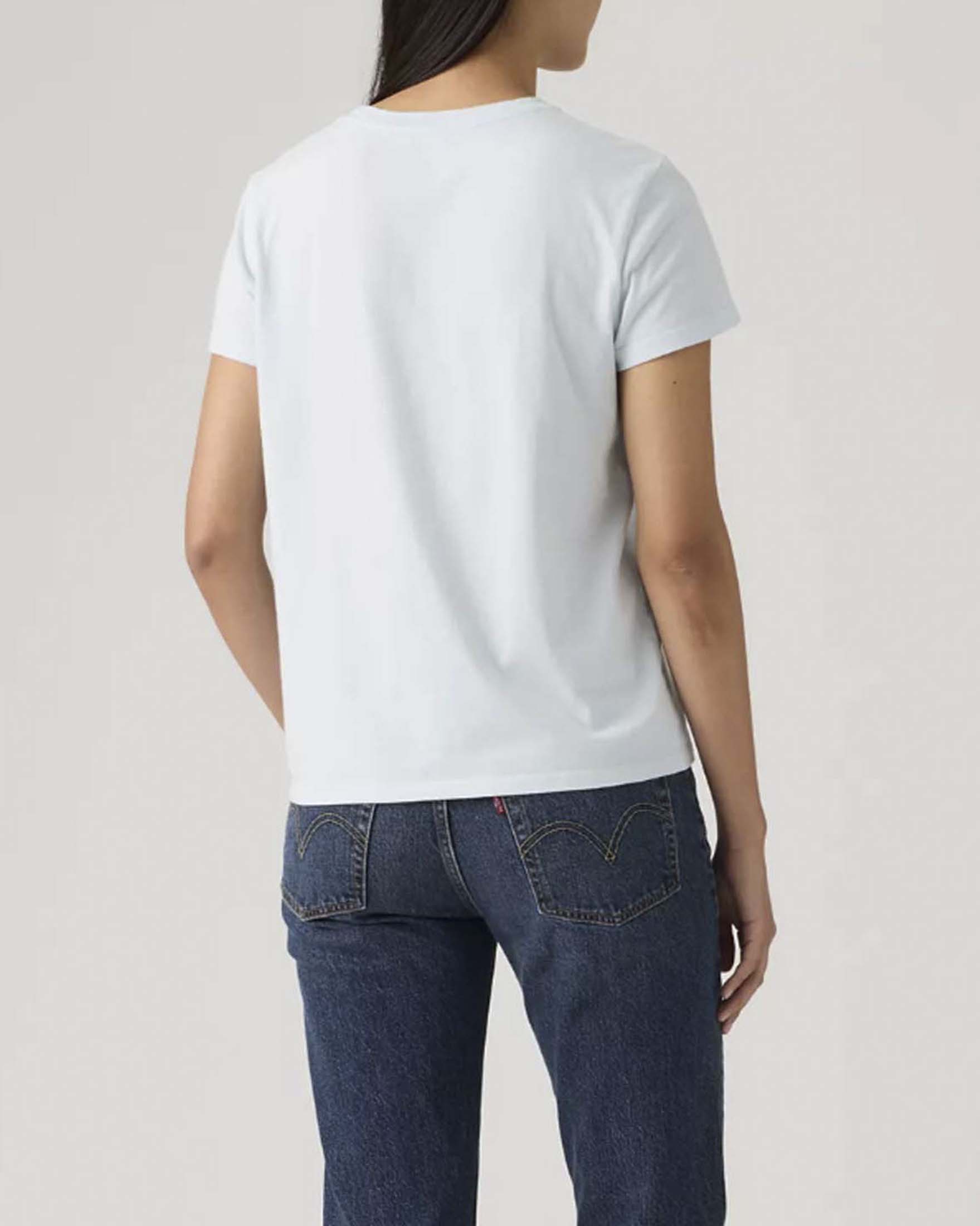 T-Shirt Perfect a manica corta Levi's azzurra con stampa batwing in fantasia floreale image