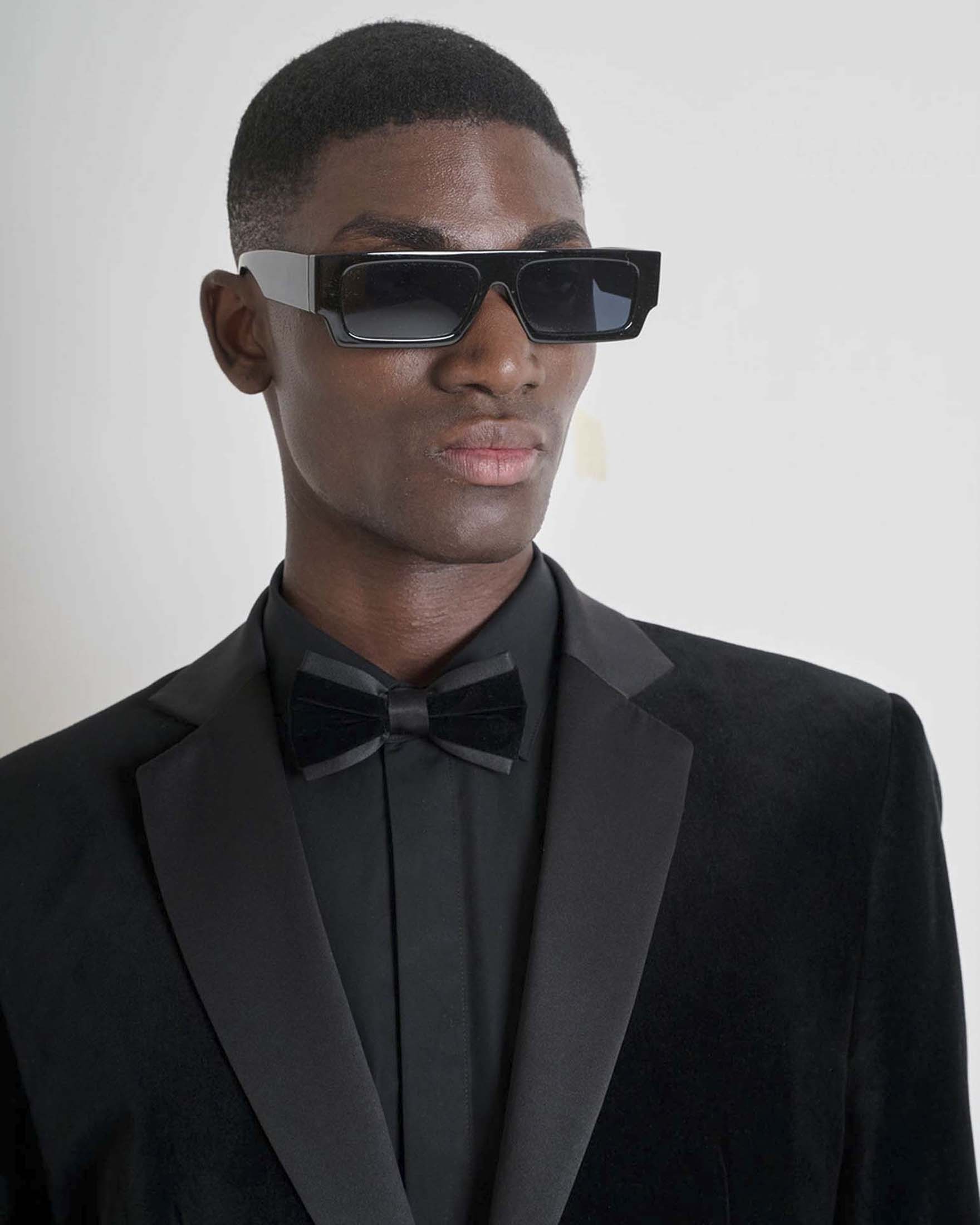 Papillon Antony Morato nero in raso e velluto image