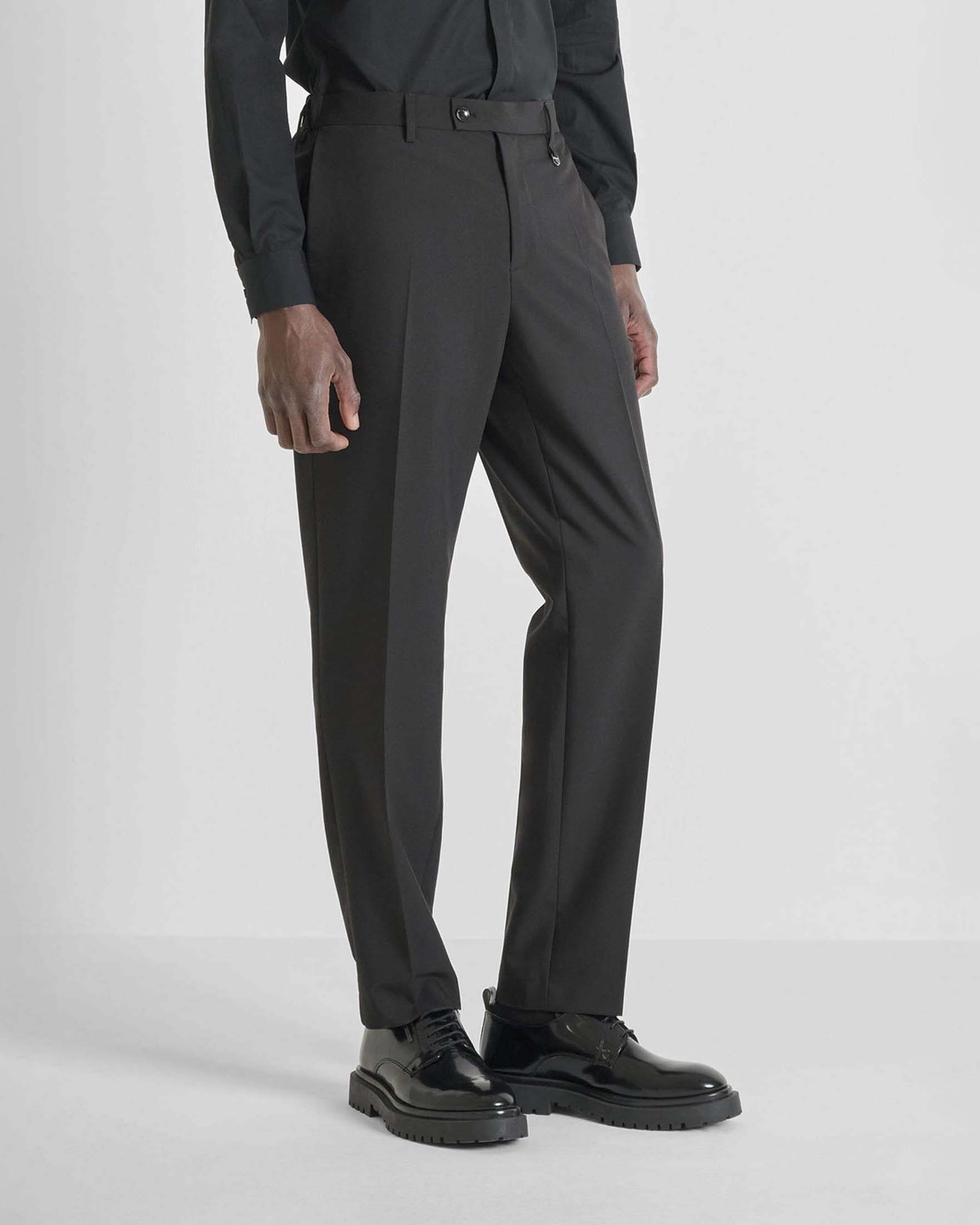 Pantaloni chino Antony Morato neri in misto viscosa elasticizzata image