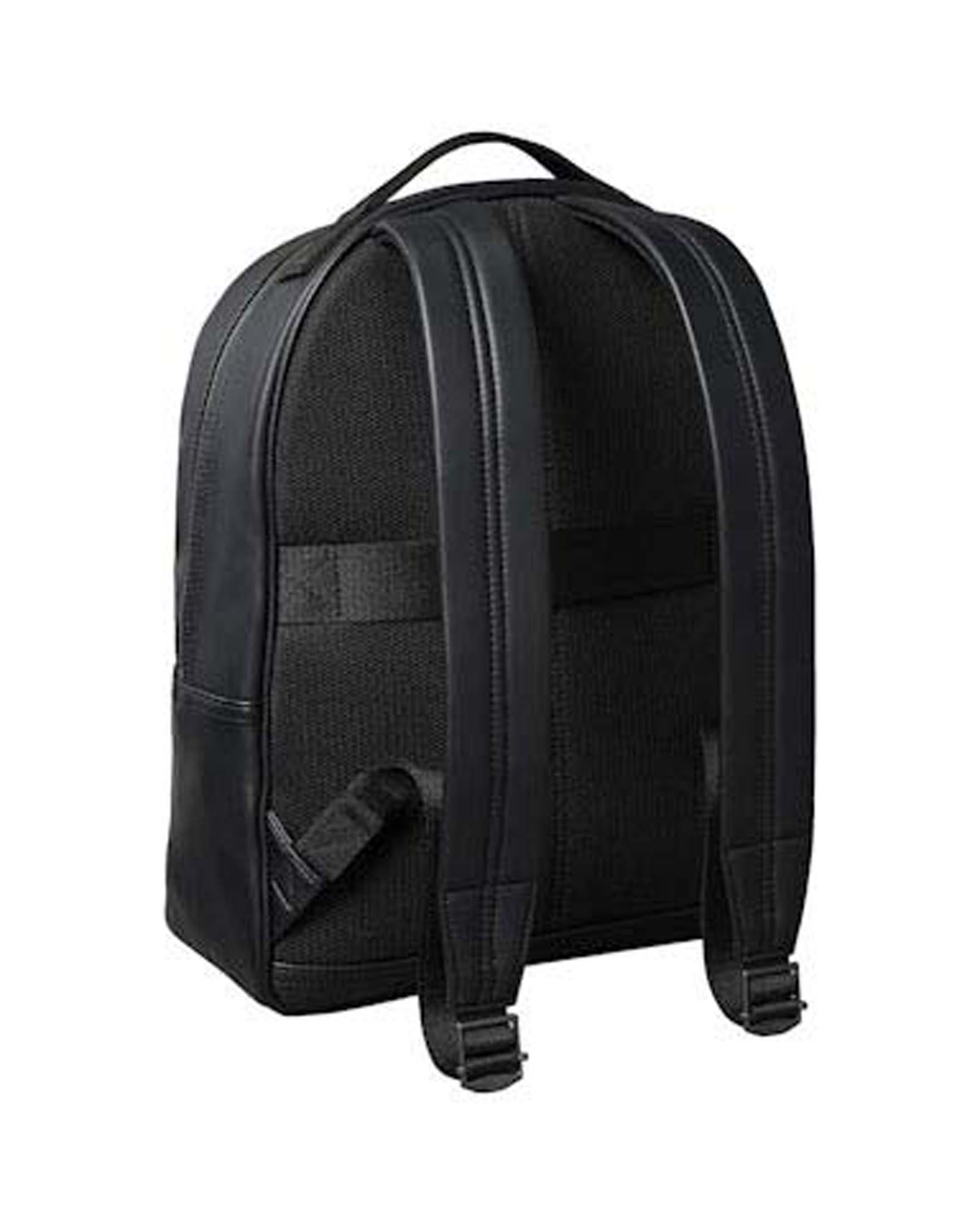 Zaino Calvin Klein Jeans nero in similpelle con logo monogramma in rilievo image