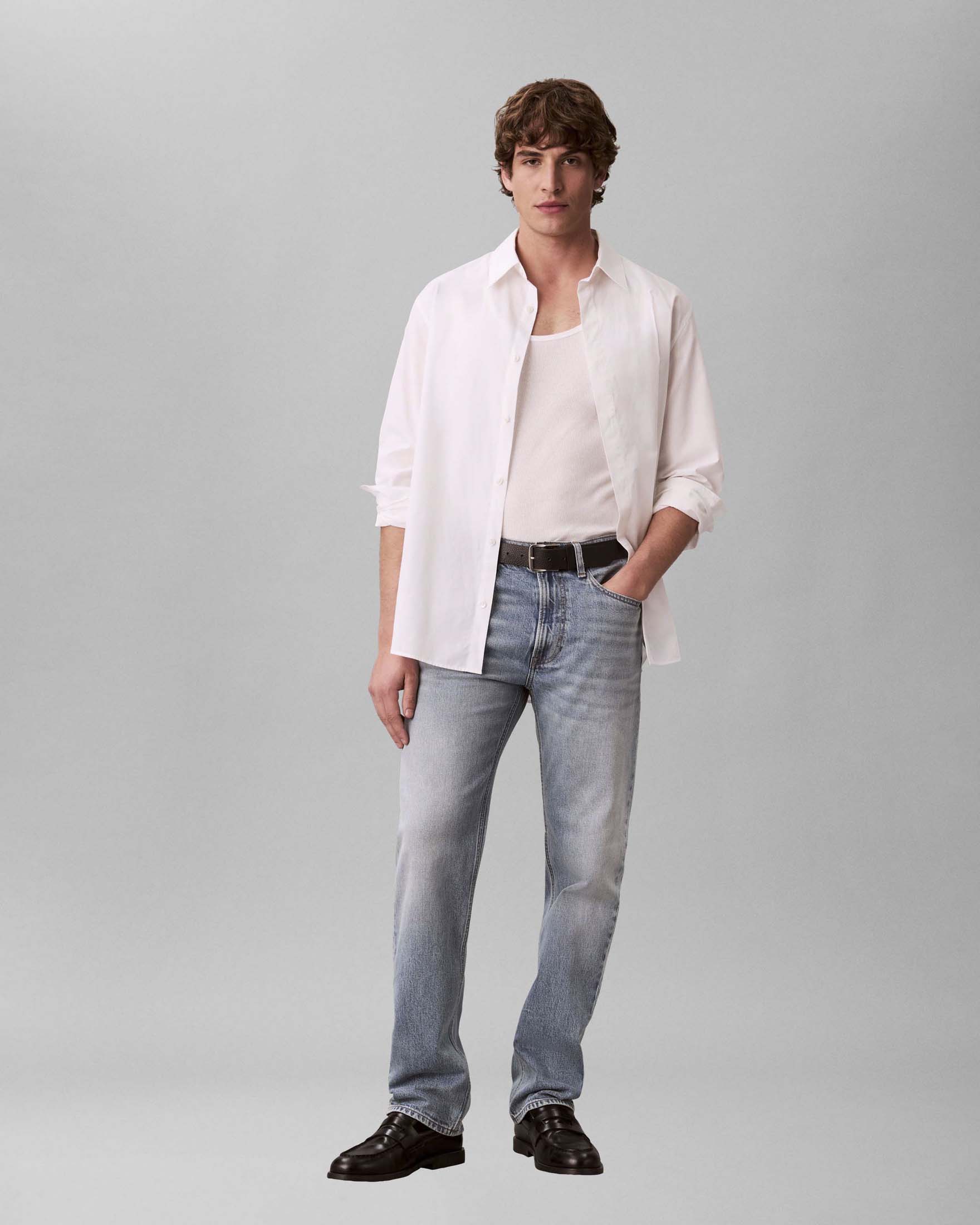 Jeans light wash in cotone elasticizzato