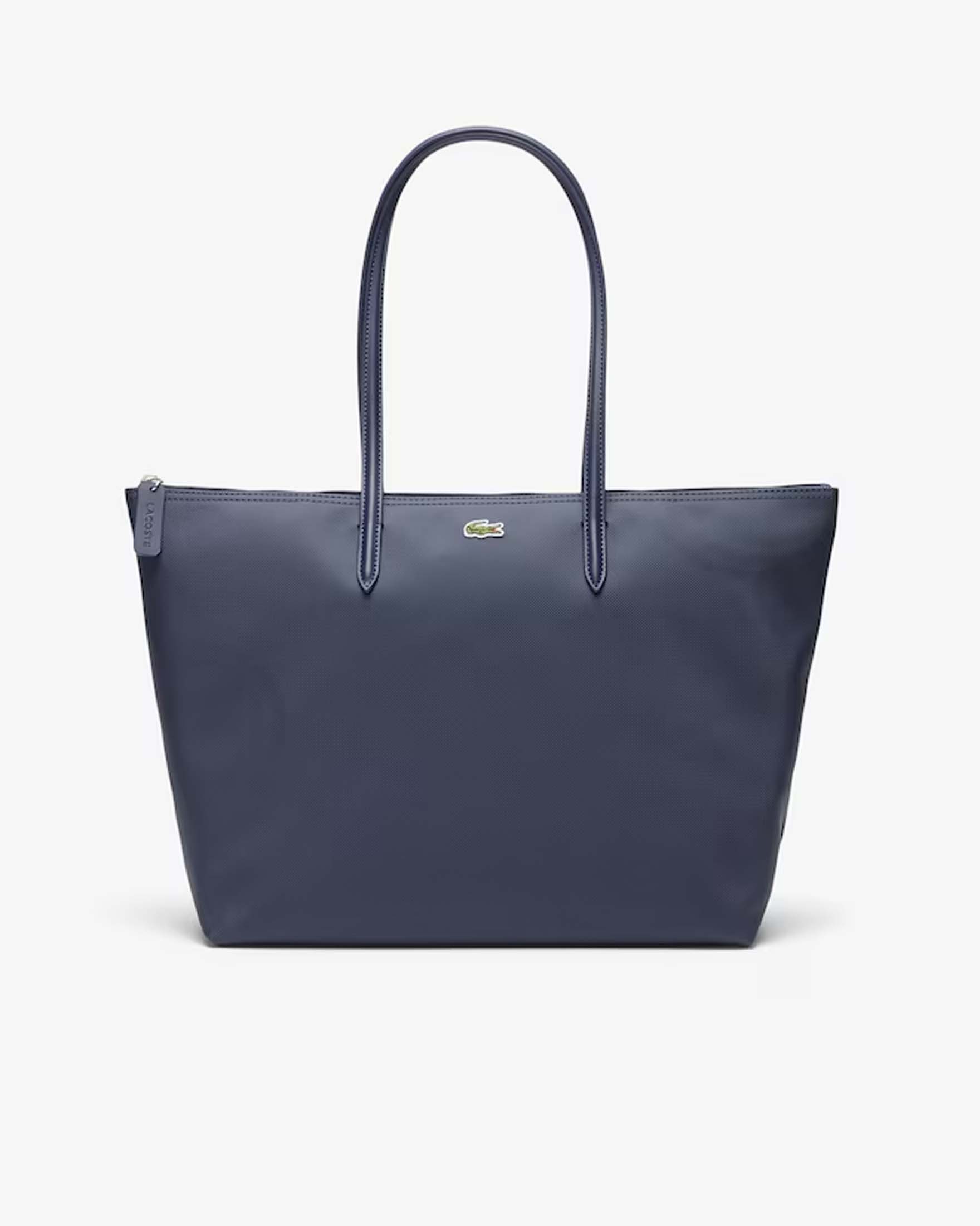 Shopping bag grande L.12.12 Concept in mini piquè blu
