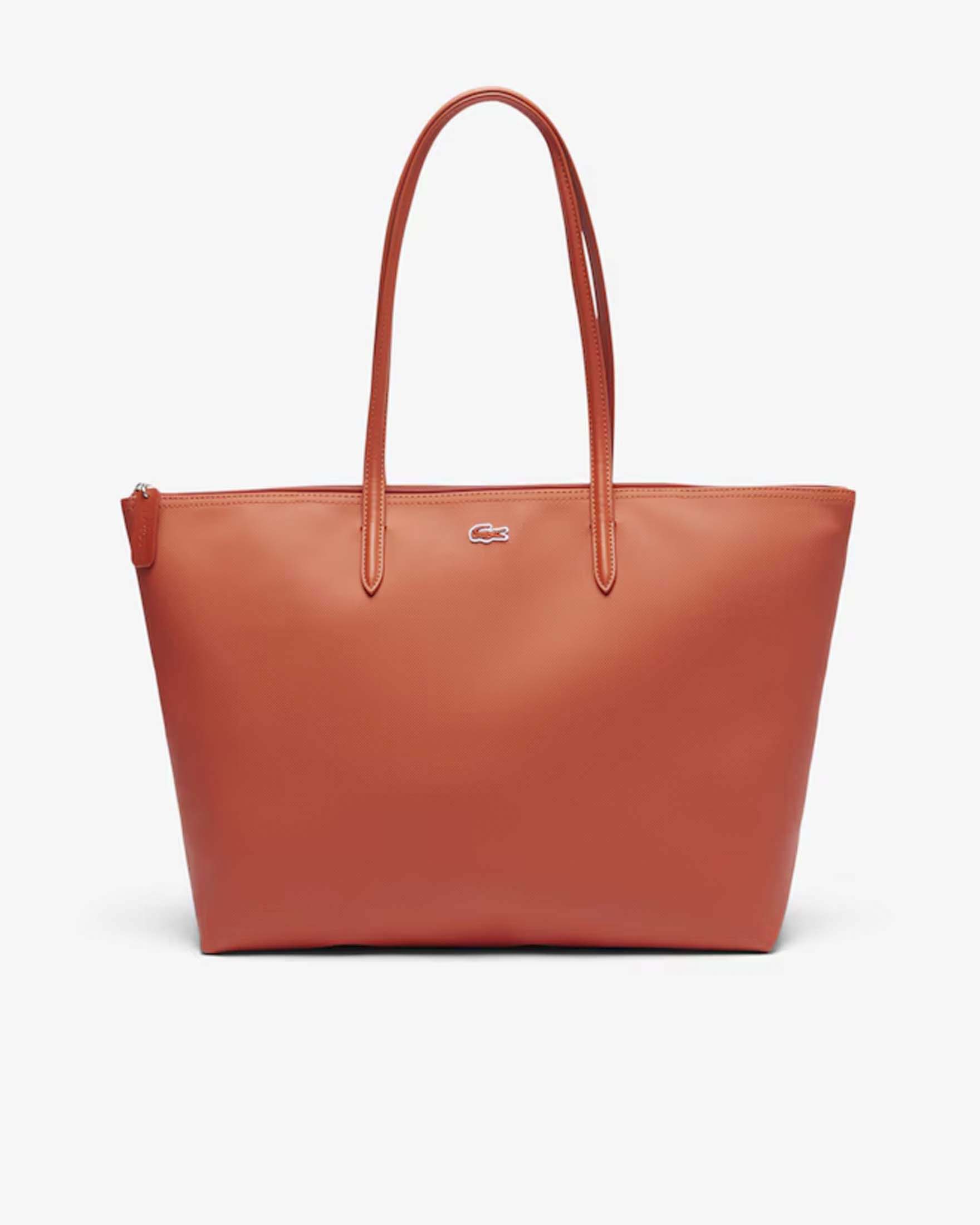 Shopping bag grande L.12.12 Concept in mini piquè arancione