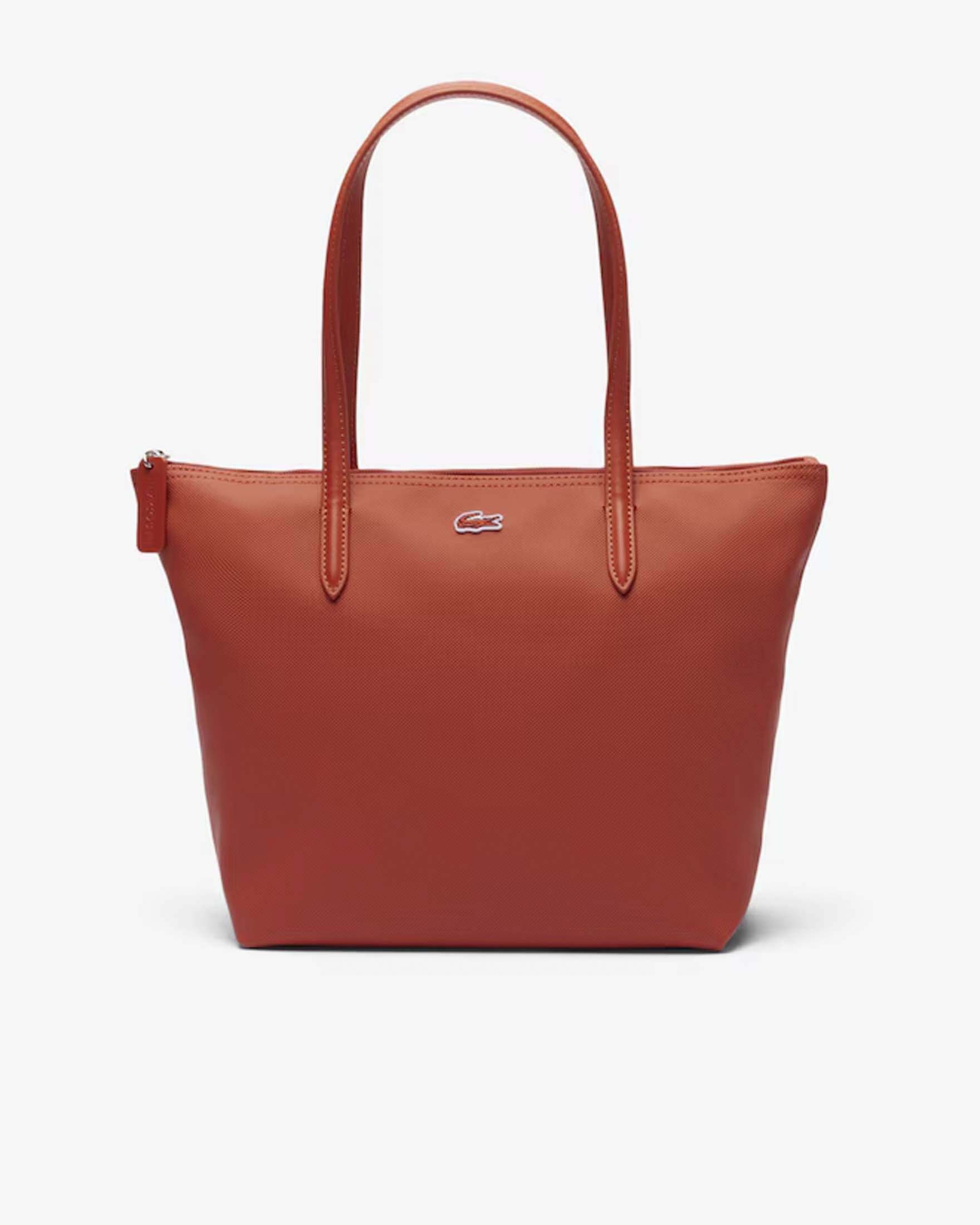 Shopping bag piccola L.12.12 Concept Lacoste in mini piquè arancione